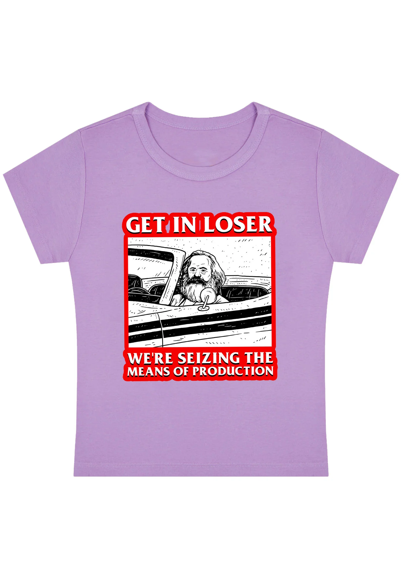 Curvy We're Seizing The Means Of Production Baby Tee - Image 4