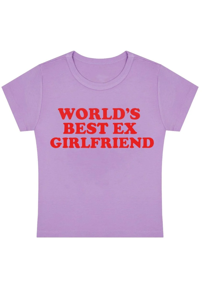 Curvy World's Best Ex Girlfriend Baby Tee - Image 3