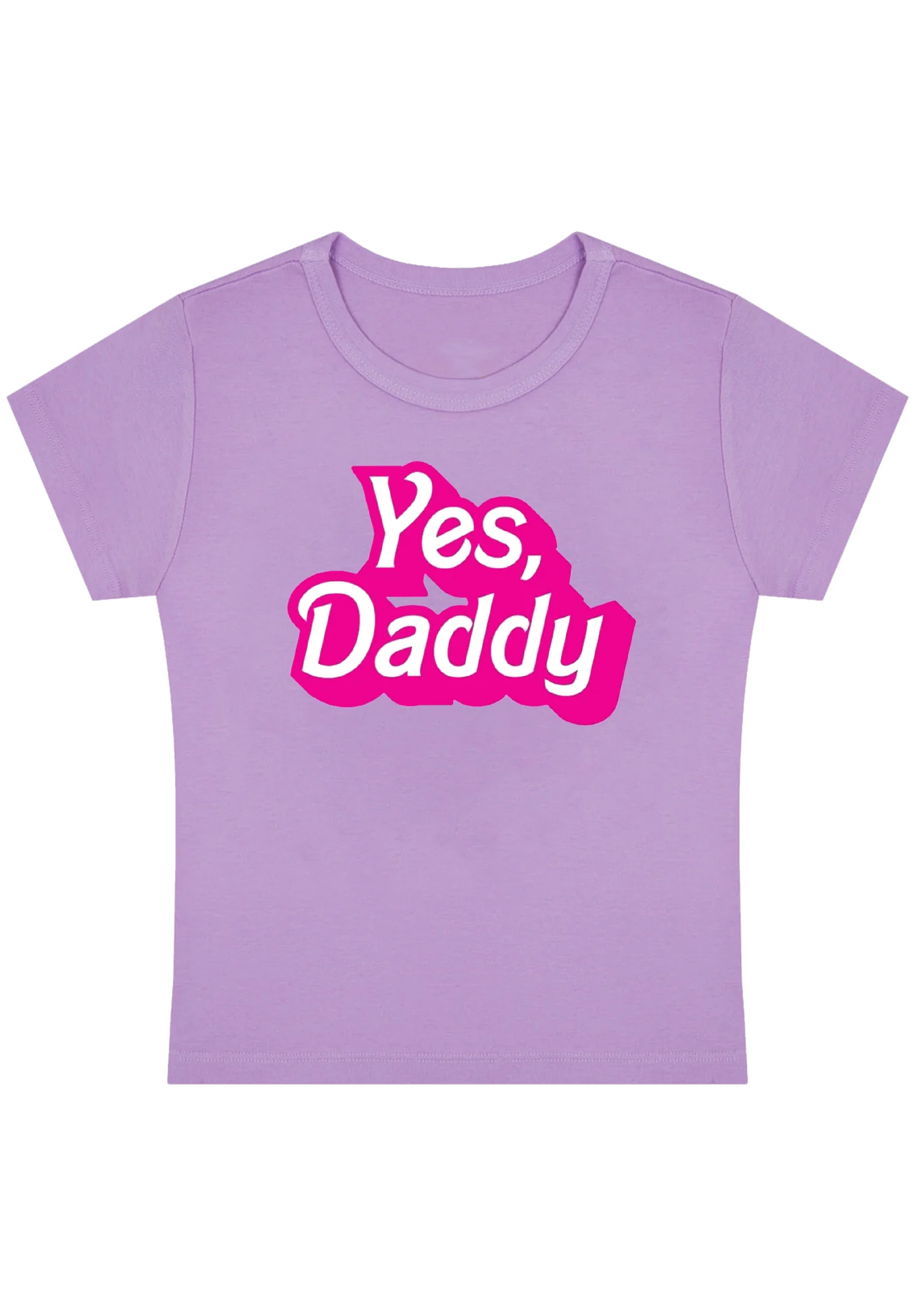 Curvy Yes Daddy Baby Tee - Image 3