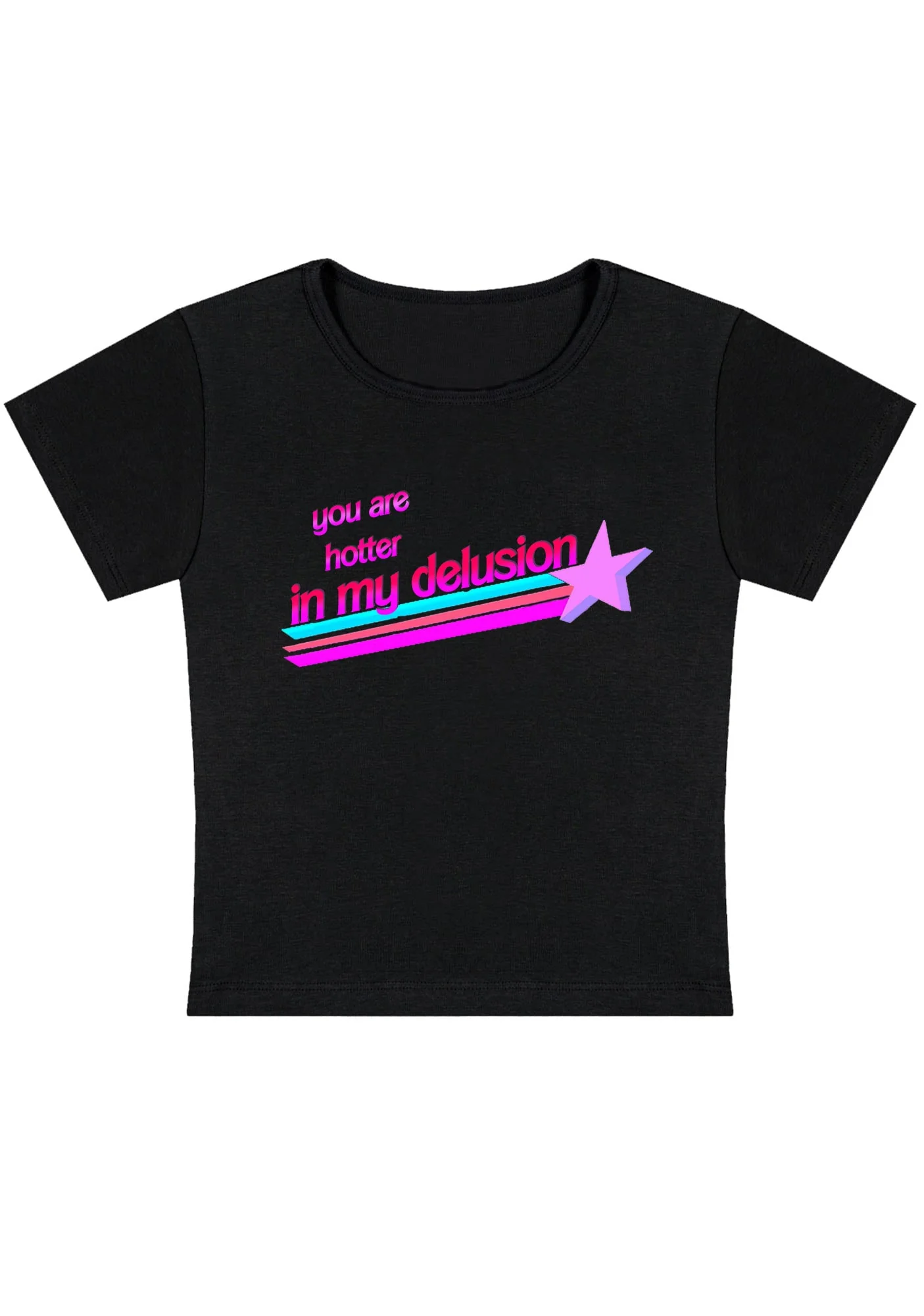 Curvy You Are Hotter In My Delusion Baby Tee - Image 3