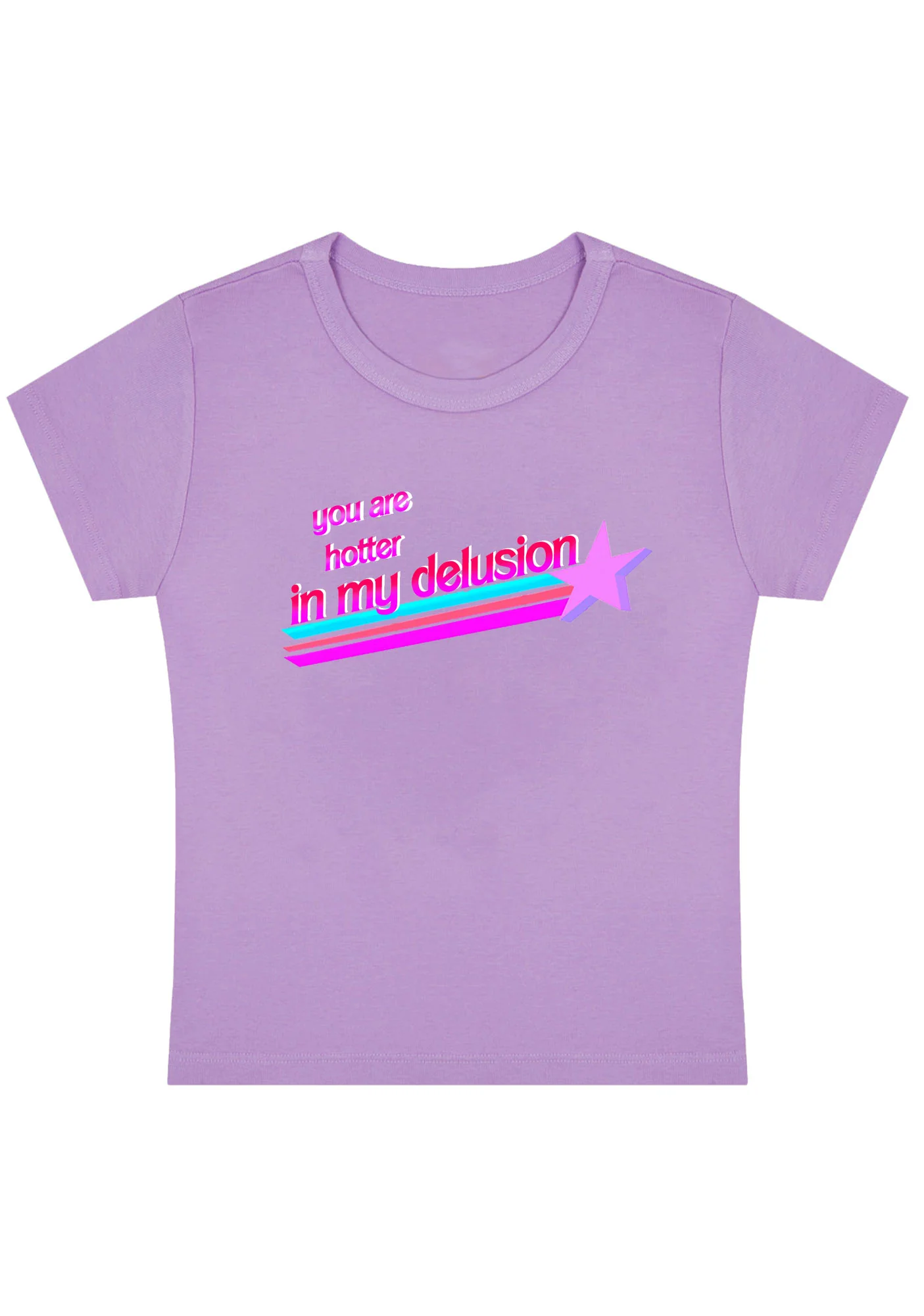 Curvy You Are Hotter In My Delusion Baby Tee - Image 4