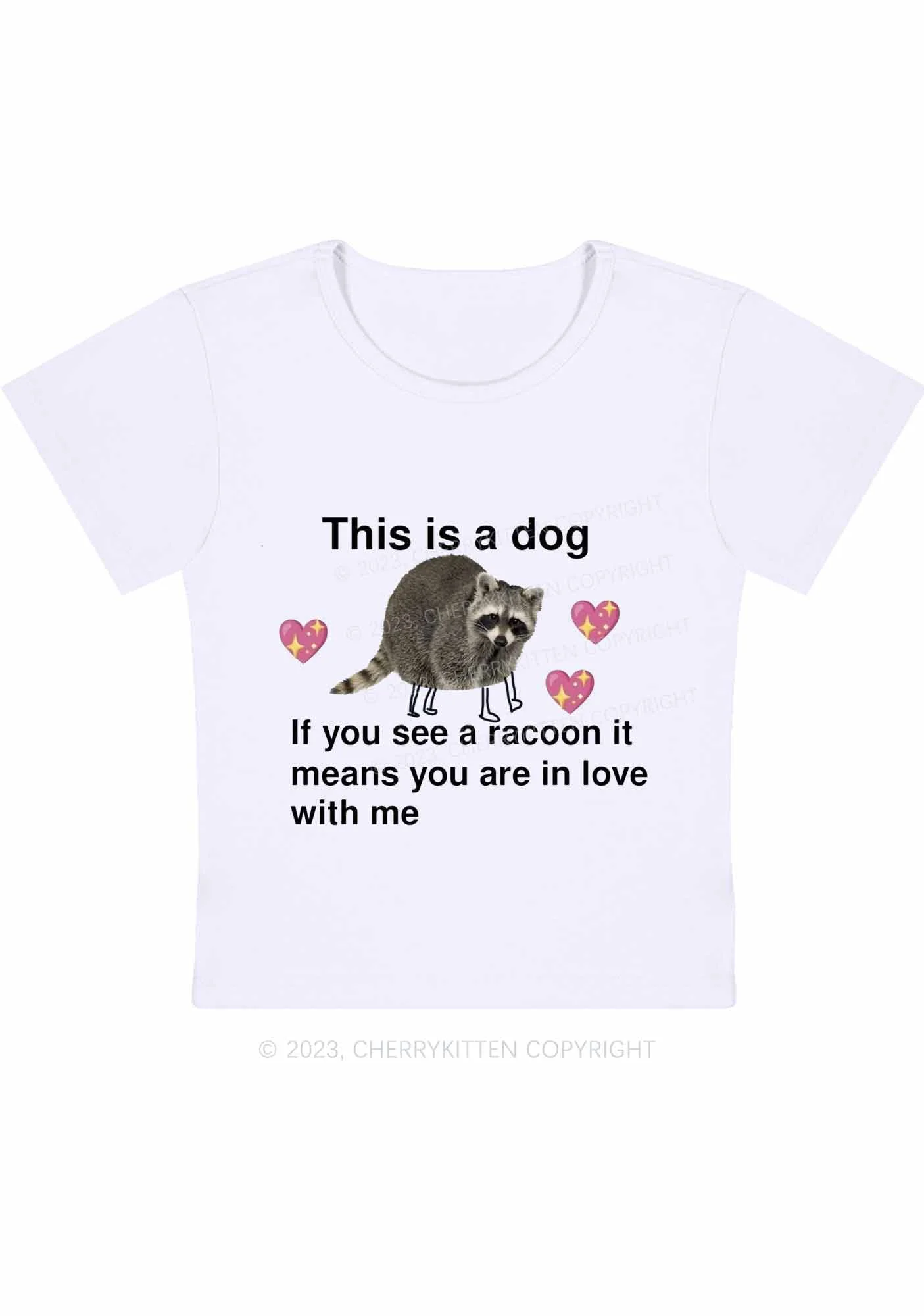 Curvy You Are In Love With Me Baby Tee Cherrykitten - Image 2