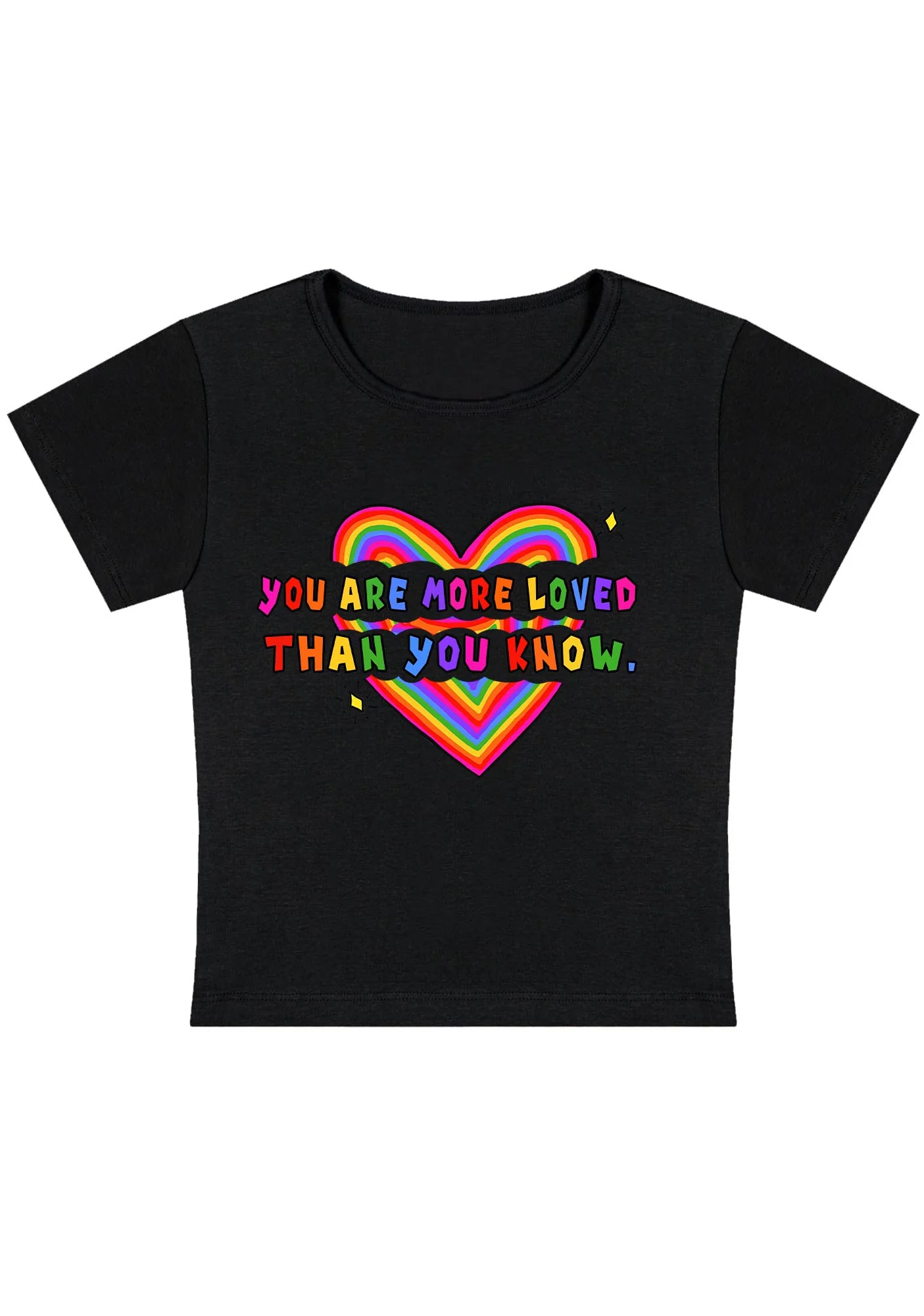 Curvy You Are More Loved Than You Know Baby Tee - Image 2