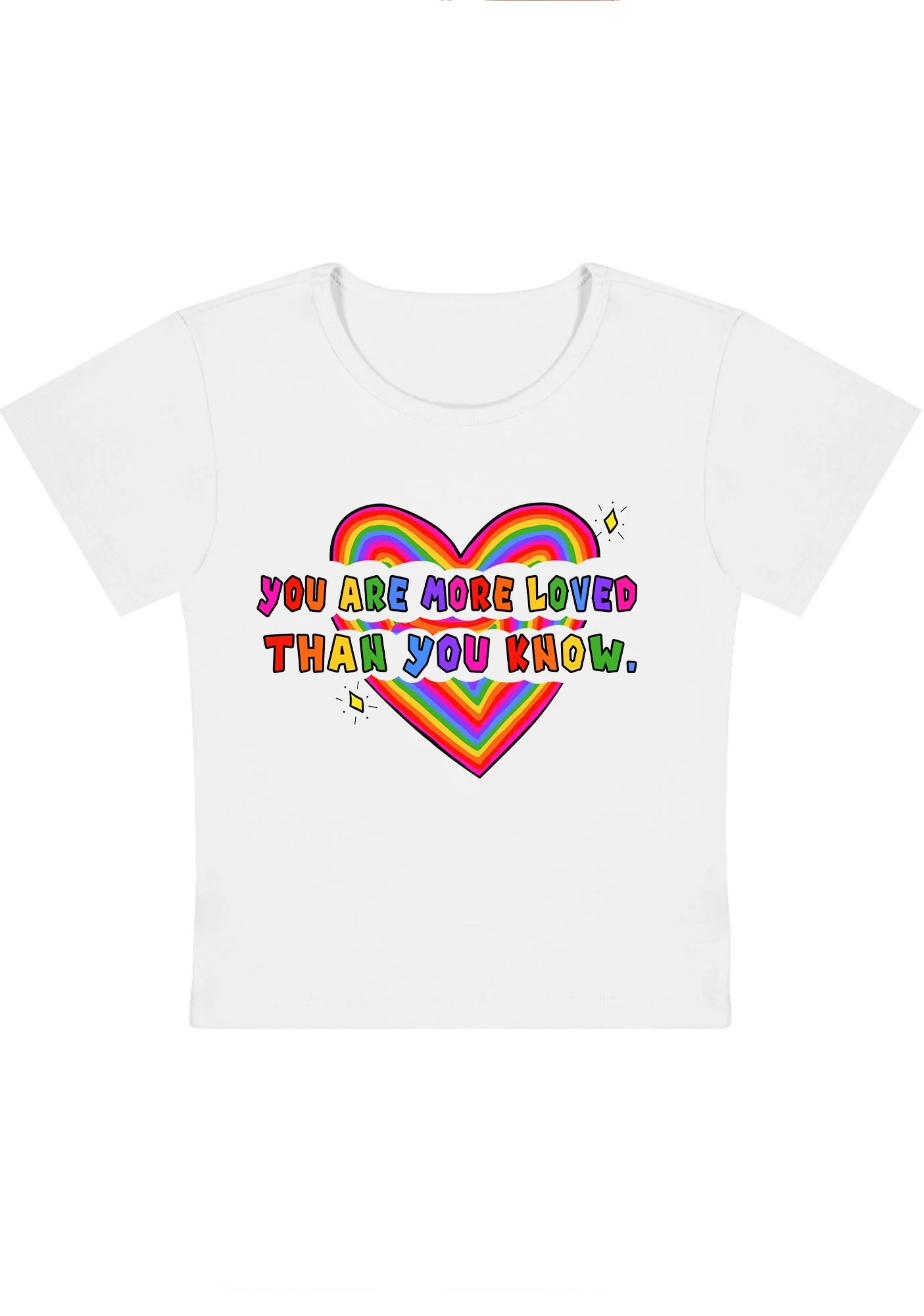 Curvy You Are More Loved Than You Know Baby Tee - Image 3
