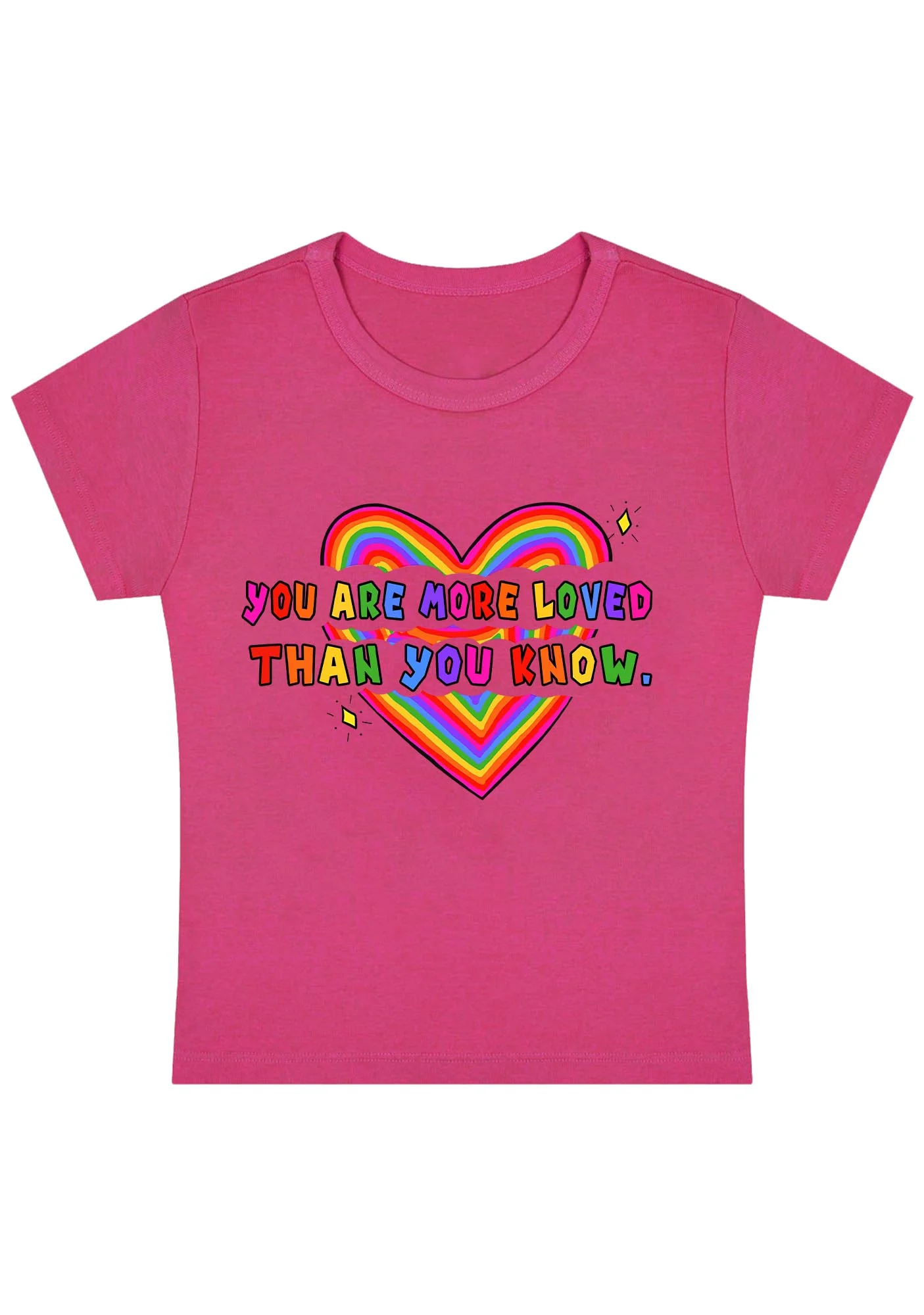 Curvy You Are More Loved Than You Know Baby Tee - Image 5