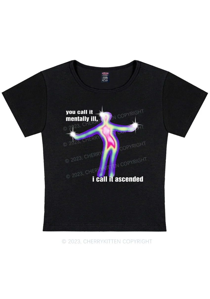 Curvy You Call It Mentally Ill Y2K Baby Tee Cherrykitten - Image 2