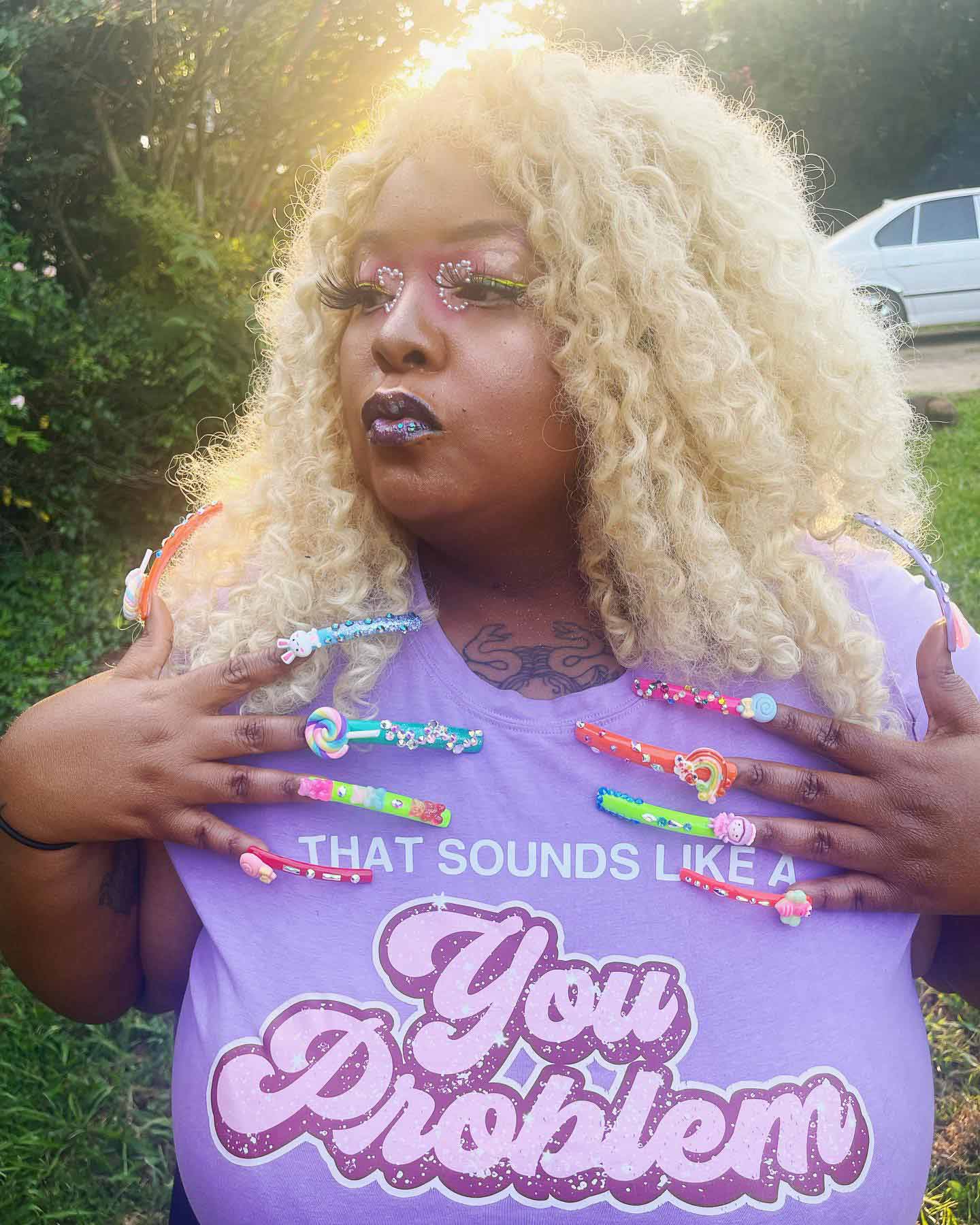 Curvy You Problem  Baby Tee - Image 2