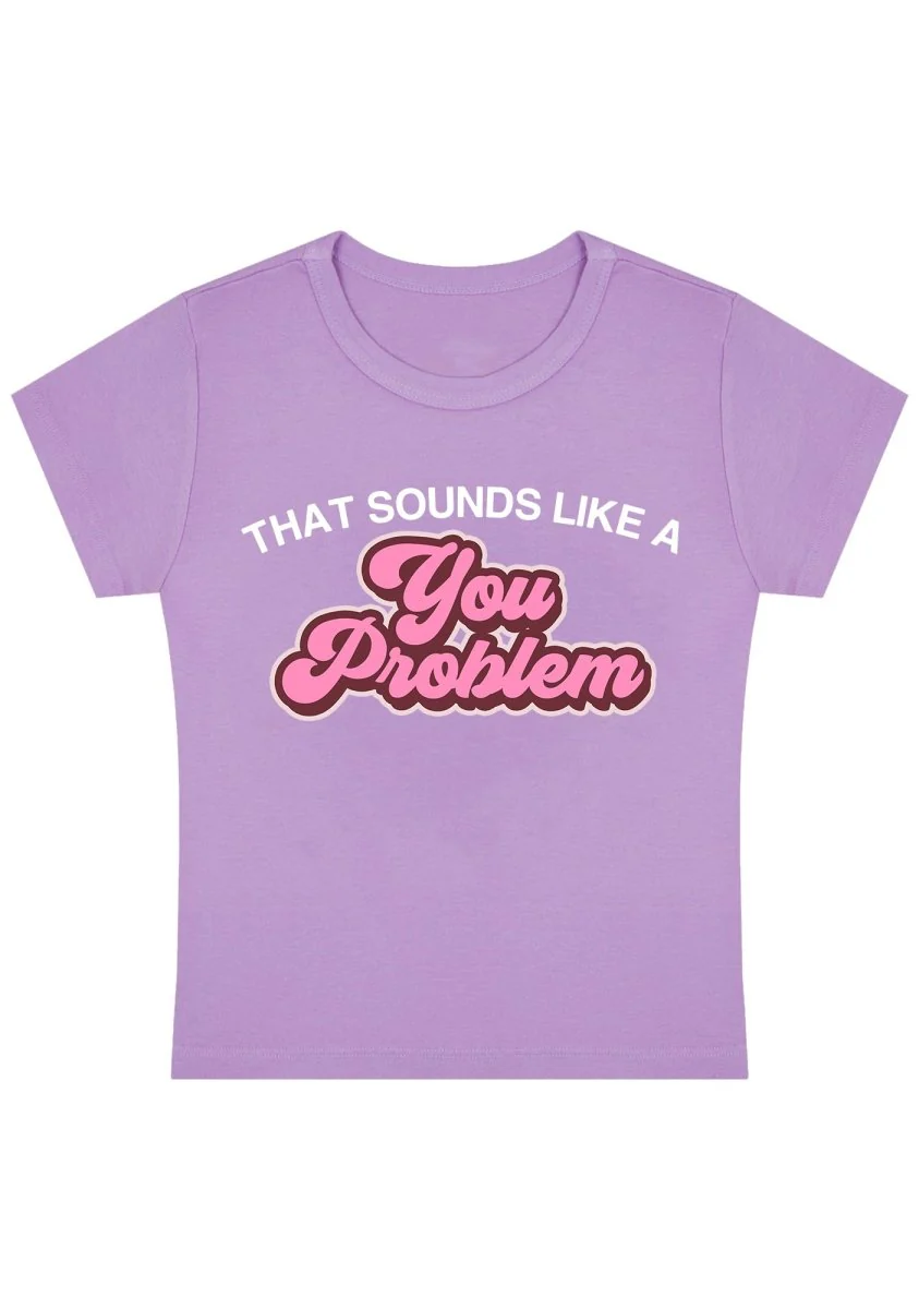 Curvy You Problem  Baby Tee - Image 3