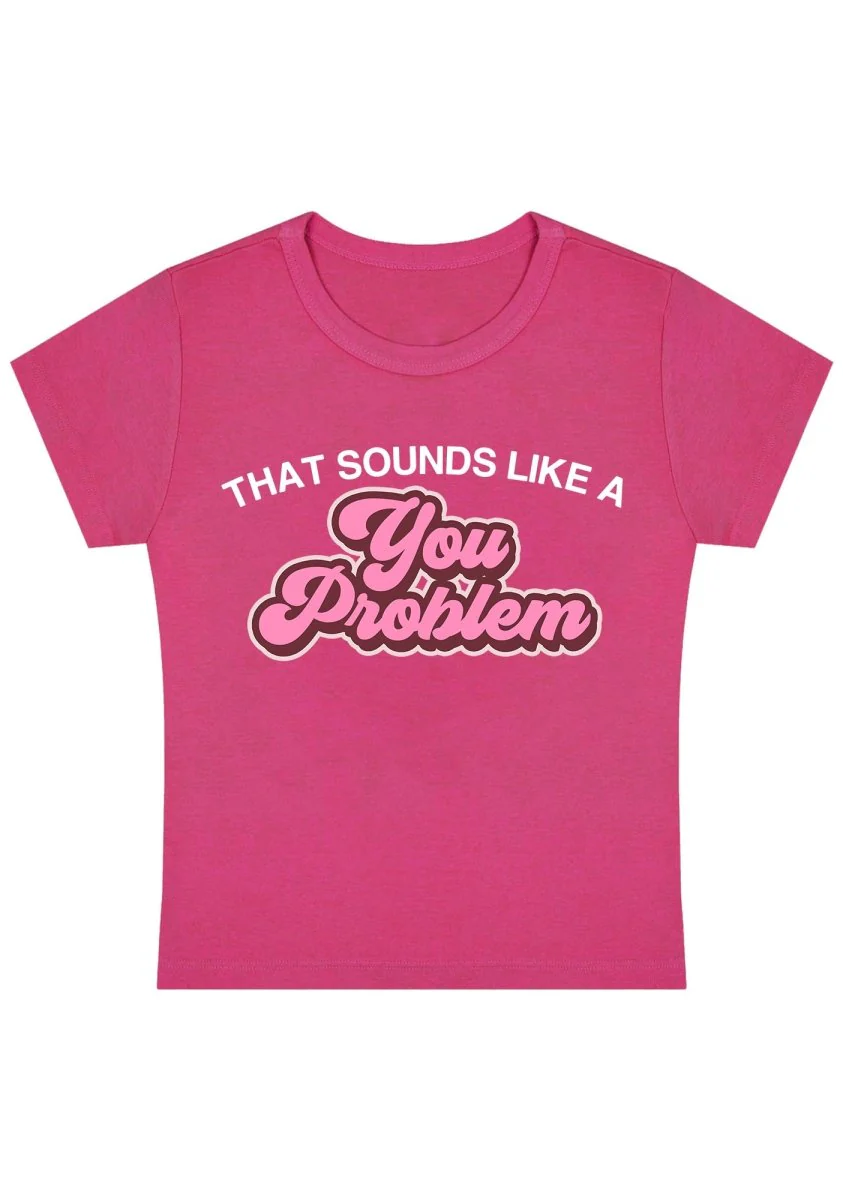 Curvy You Problem  Baby Tee - Image 4