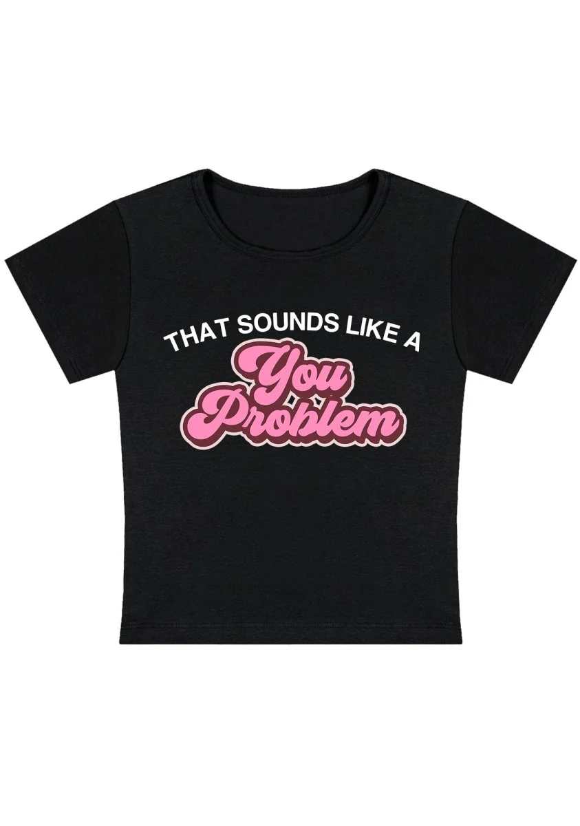 Curvy You Problem  Baby Tee - Image 5