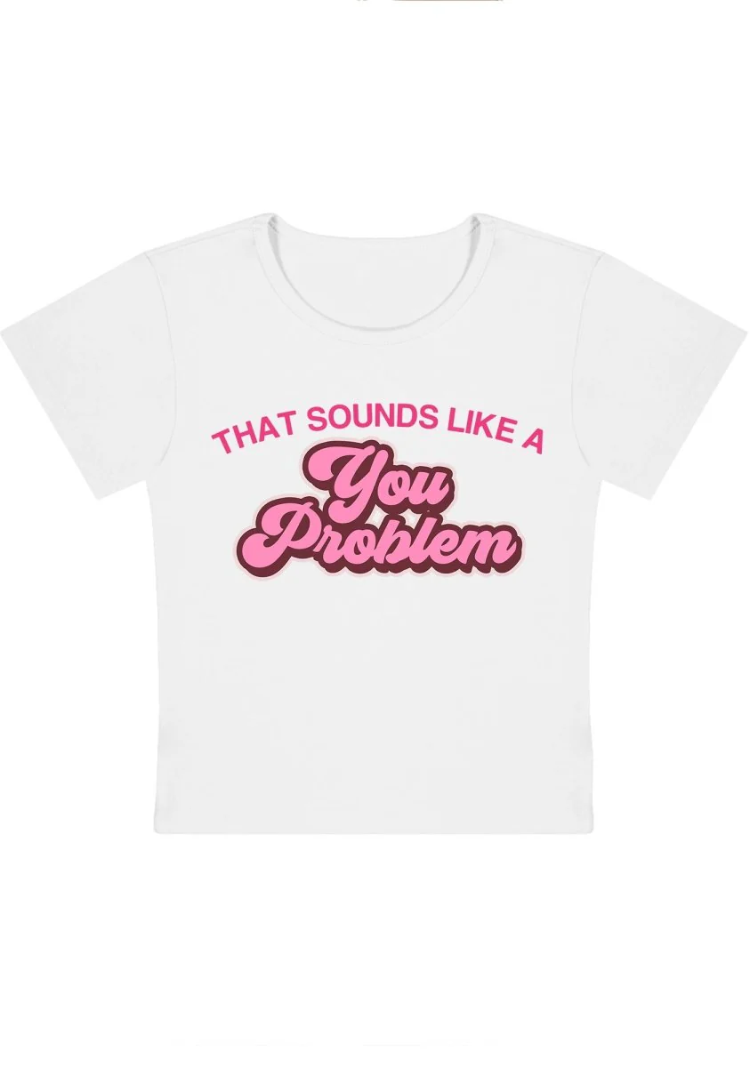 Curvy You Problem  Baby Tee - Image 6