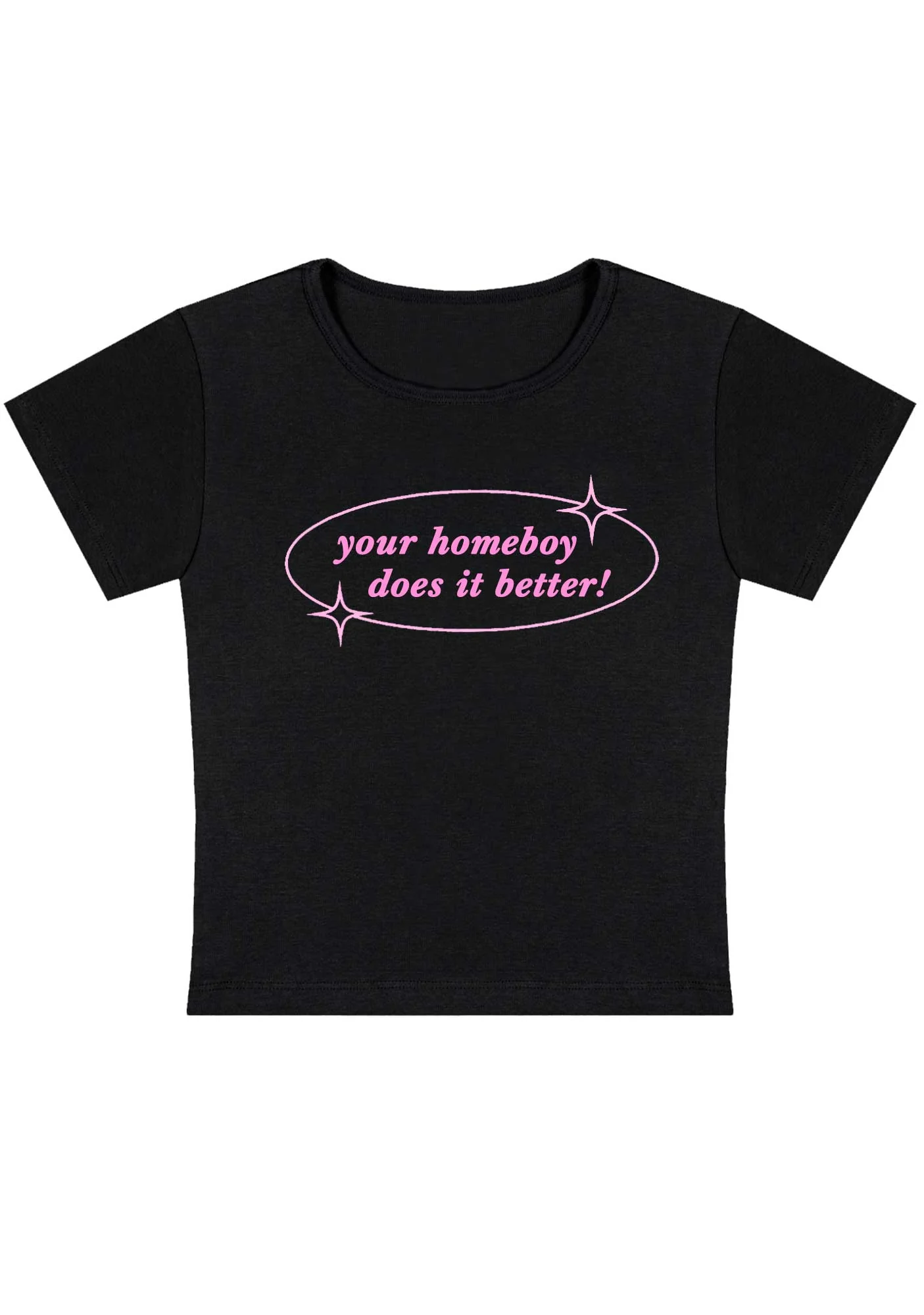 Curvy Your Homeboy Does It Better Baby Tee - Image 3