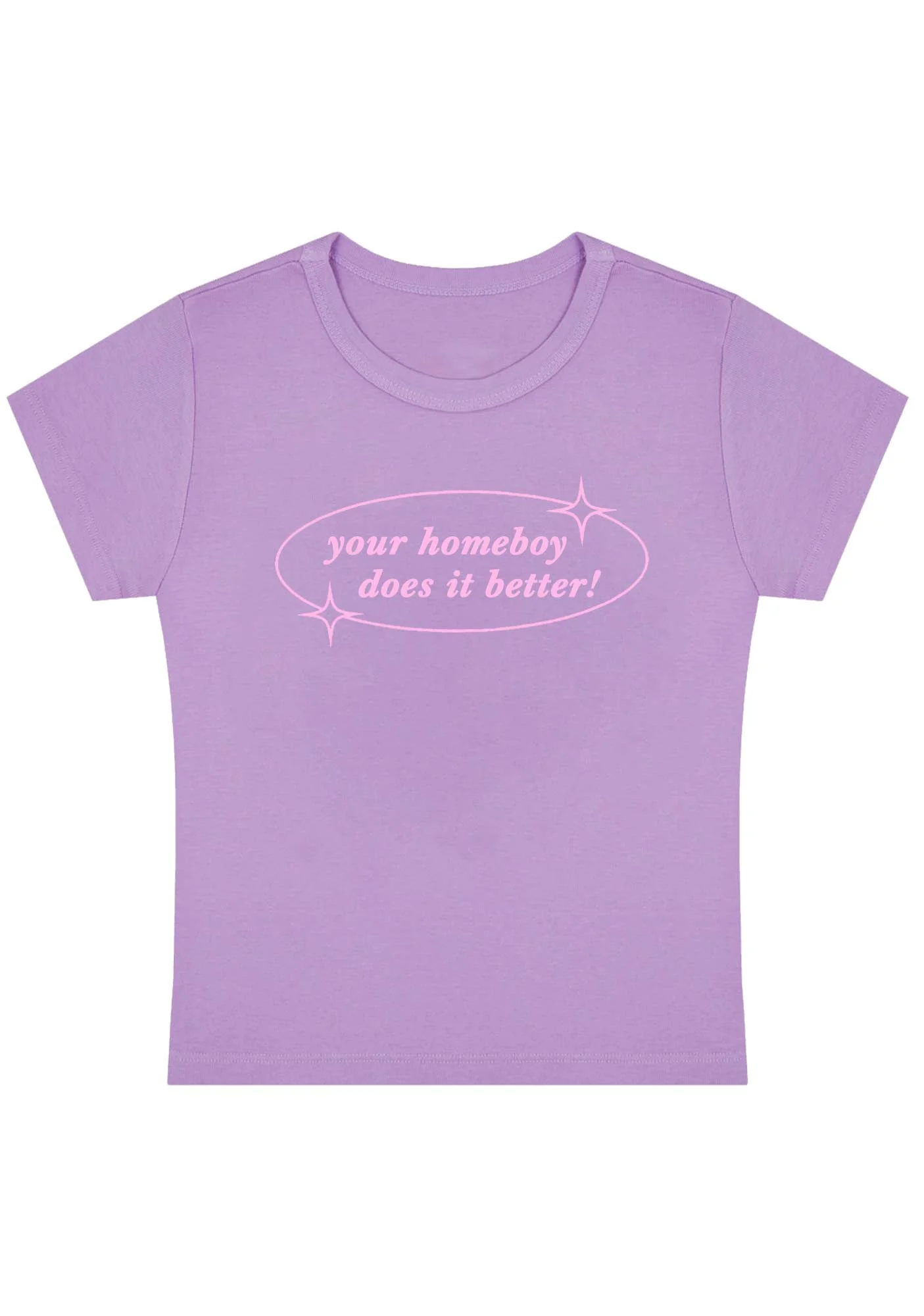 Curvy Your Homeboy Does It Better Baby Tee - Image 4