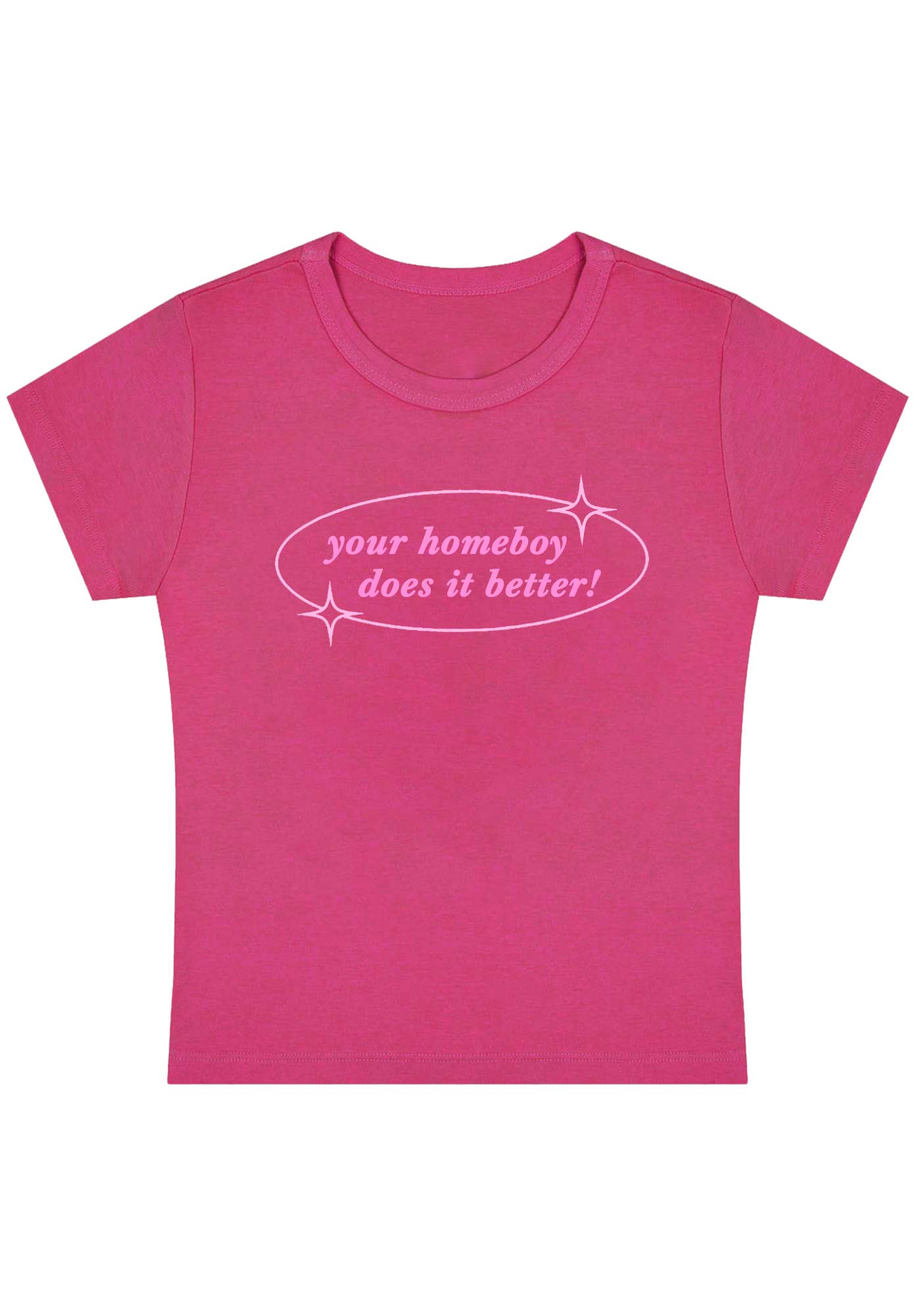Curvy Your Homeboy Does It Better Baby Tee - Image 5