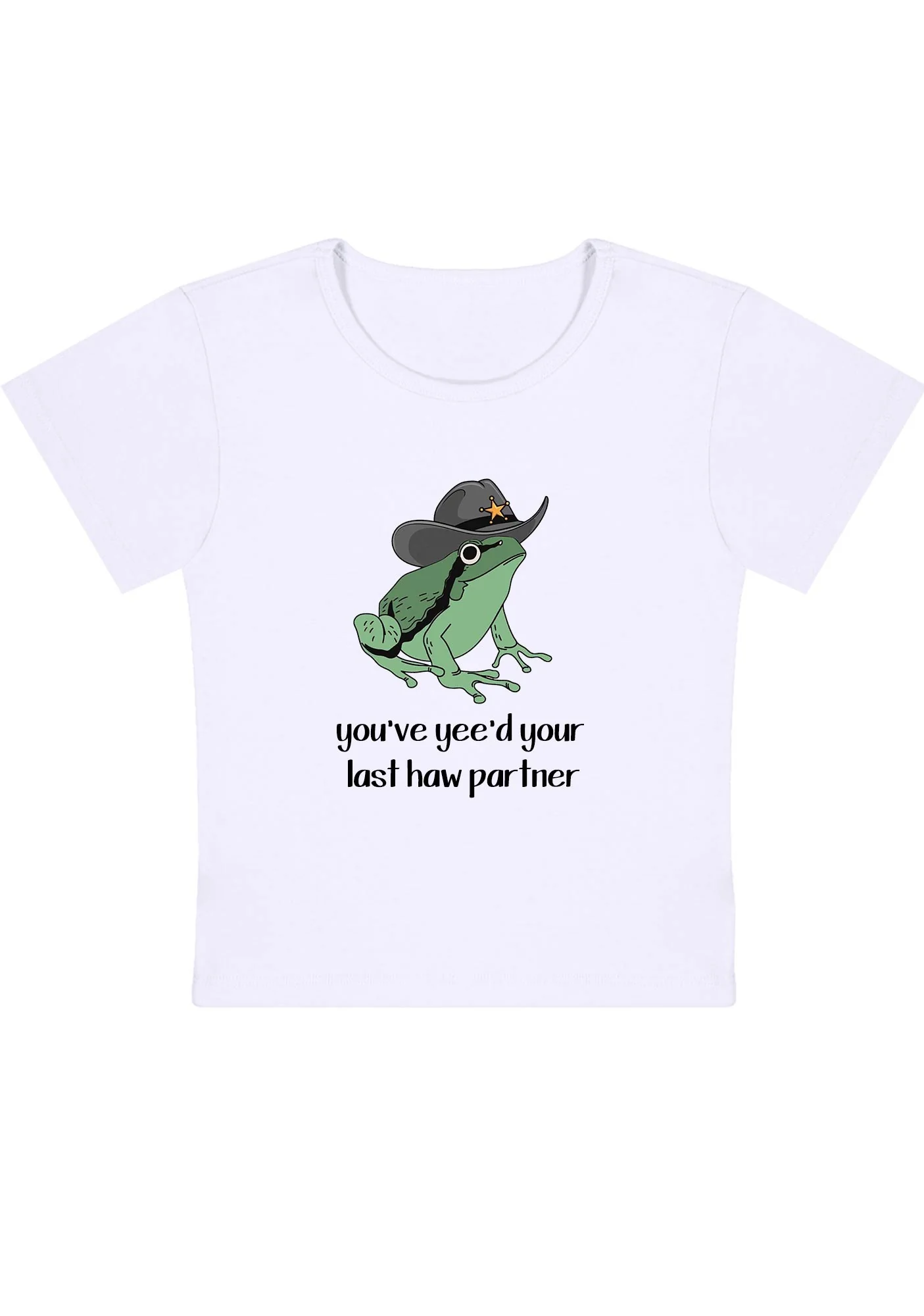 Curvy You've Yee'd Your Last Haw Partner Baby Tee - Image 2