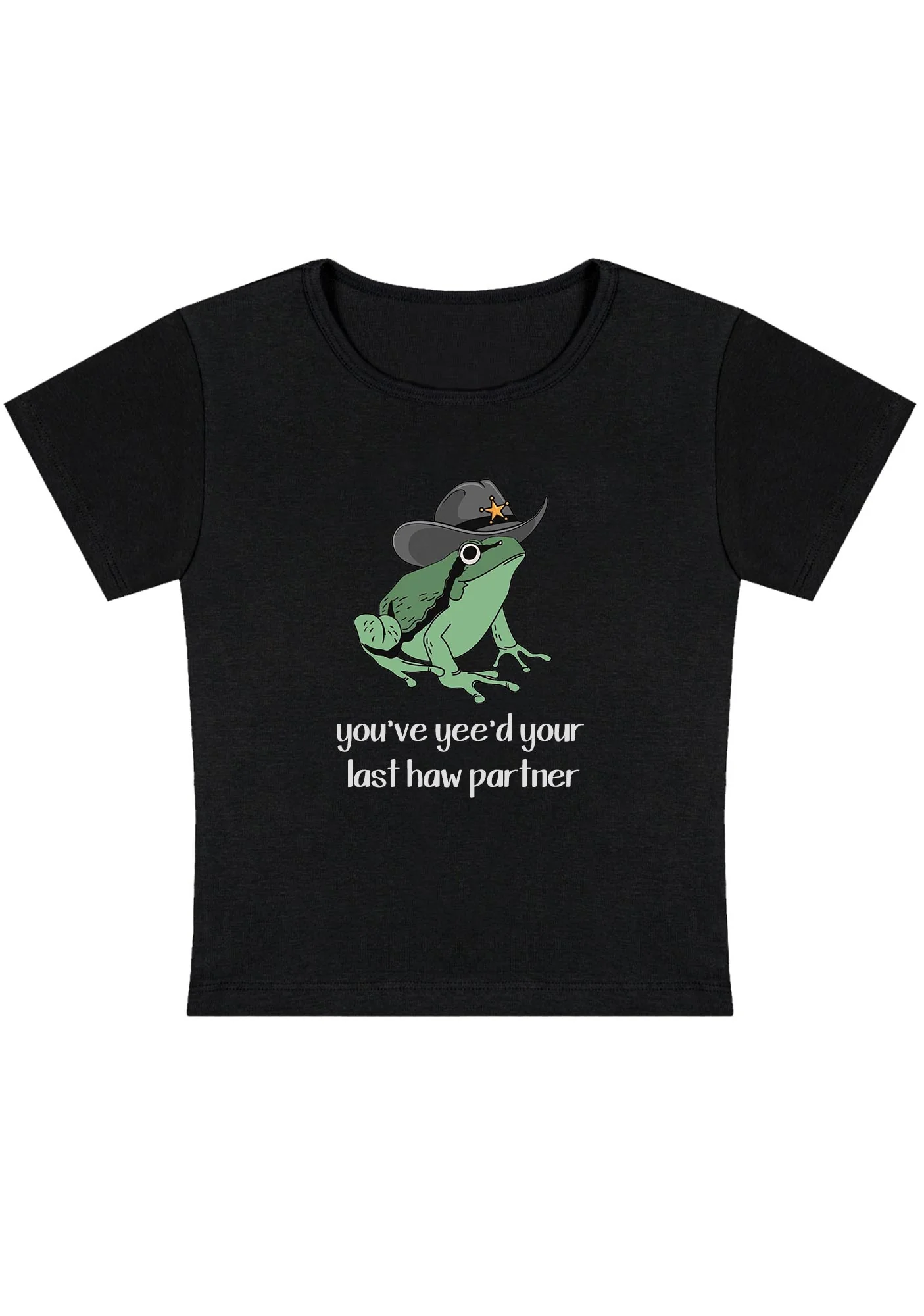 Curvy You've Yee'd Your Last Haw Partner Baby Tee - Image 3