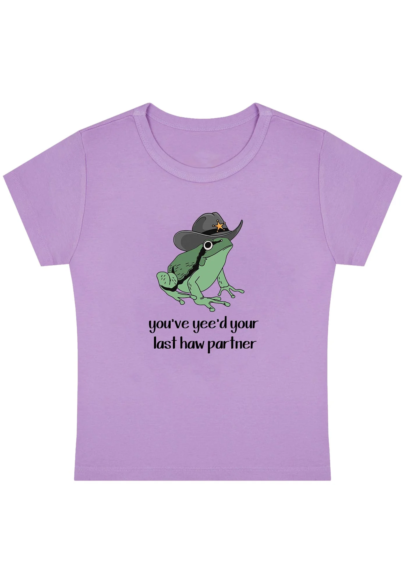 Curvy You've Yee'd Your Last Haw Partner Baby Tee - Image 4