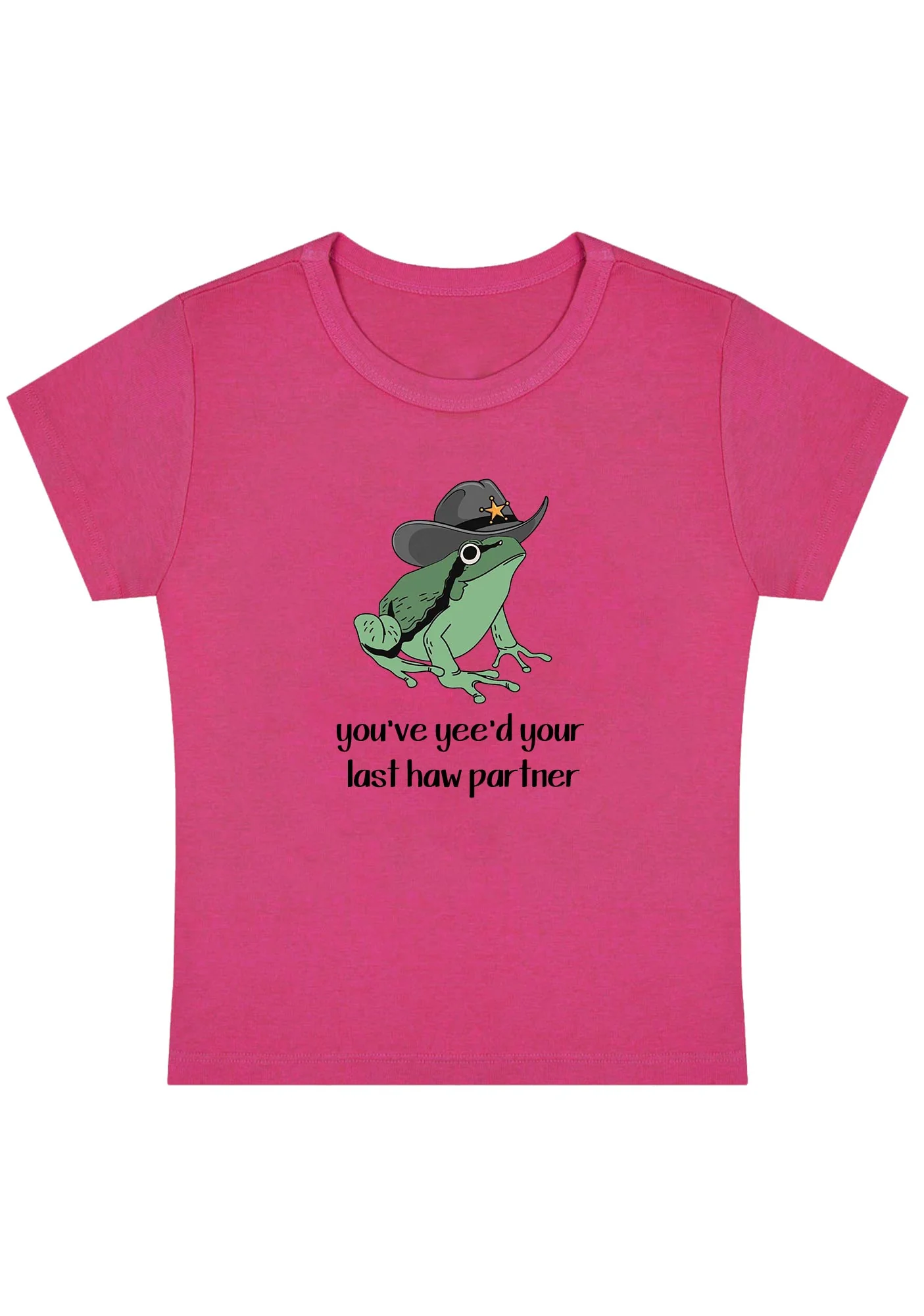 Curvy You've Yee'd Your Last Haw Partner Baby Tee - Image 5
