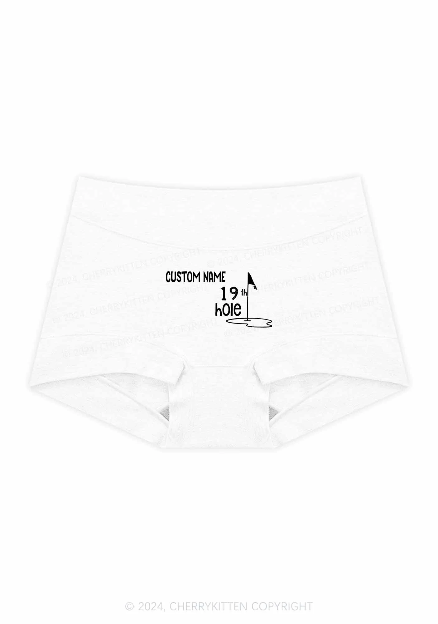 Custom 19th Hole Y2K Mid Rise Waist Boyshort Cherrykitten - Image 6