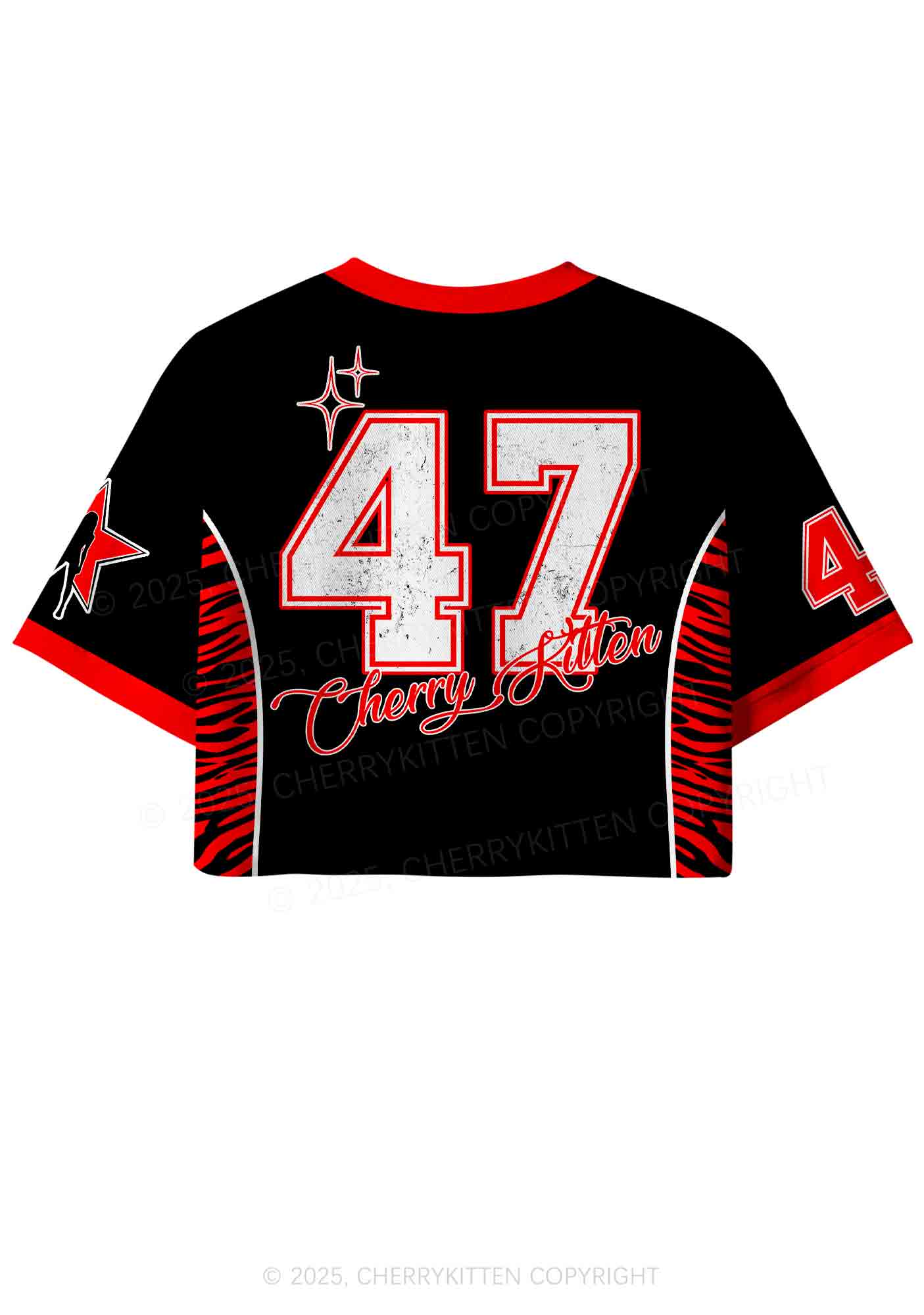Custom Abuser Dies Y2K Crop Sport Jersey Shirts Cherrykitten - Image 2