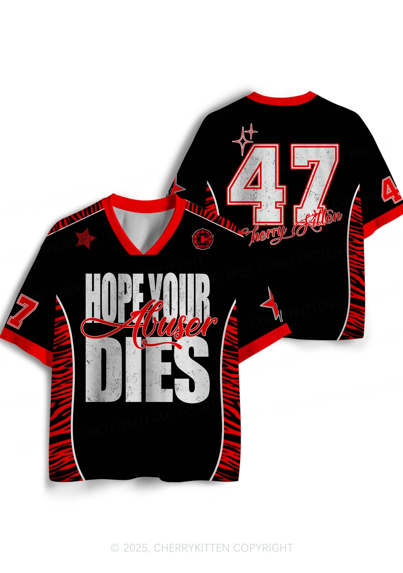 Custom Abuser Dies Y2K Sport Jersey Shirts Cherrykitten - Image 3