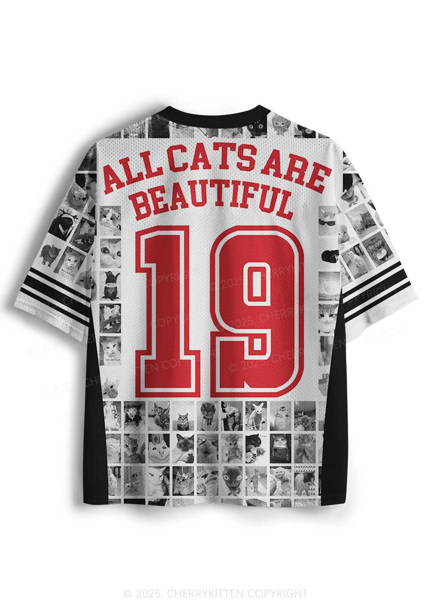 Custom ACAB Cats Y2K Sport Jersey Shirts Cherrykitten - Image 3