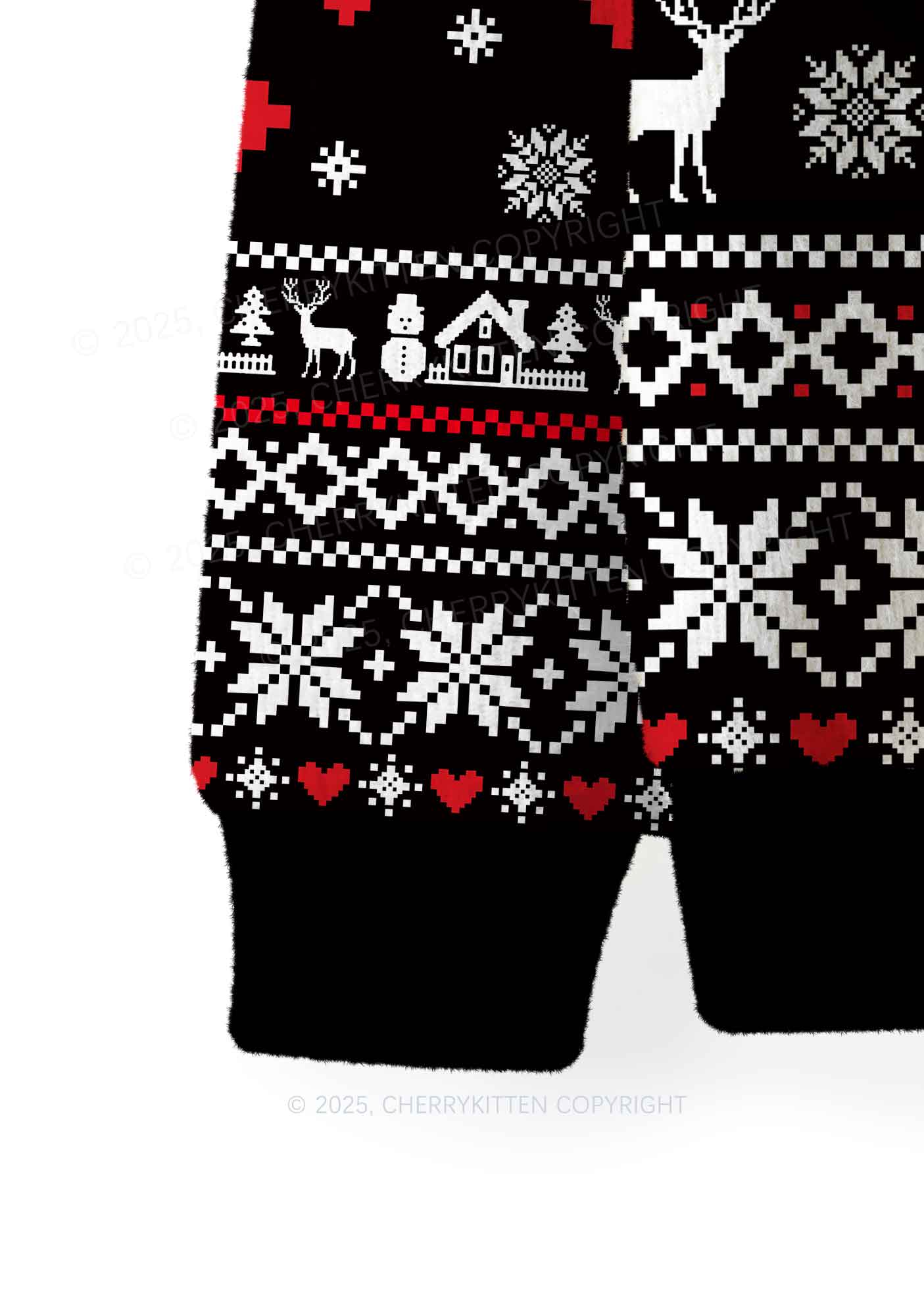 Custom All I Want For Christmas Y2K Christmas Knit Sweatshirt Cherrykitten - Image 4