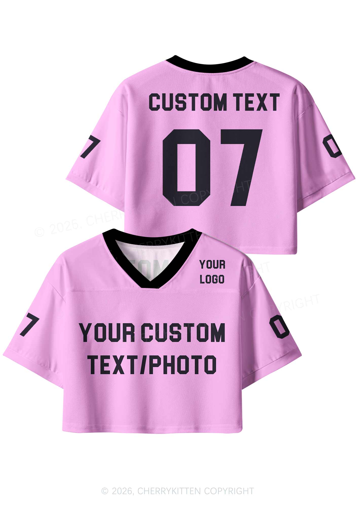 Custom All Personalized Y2K Crop Sport Jersey Shirts Cherrykitten - Image 4