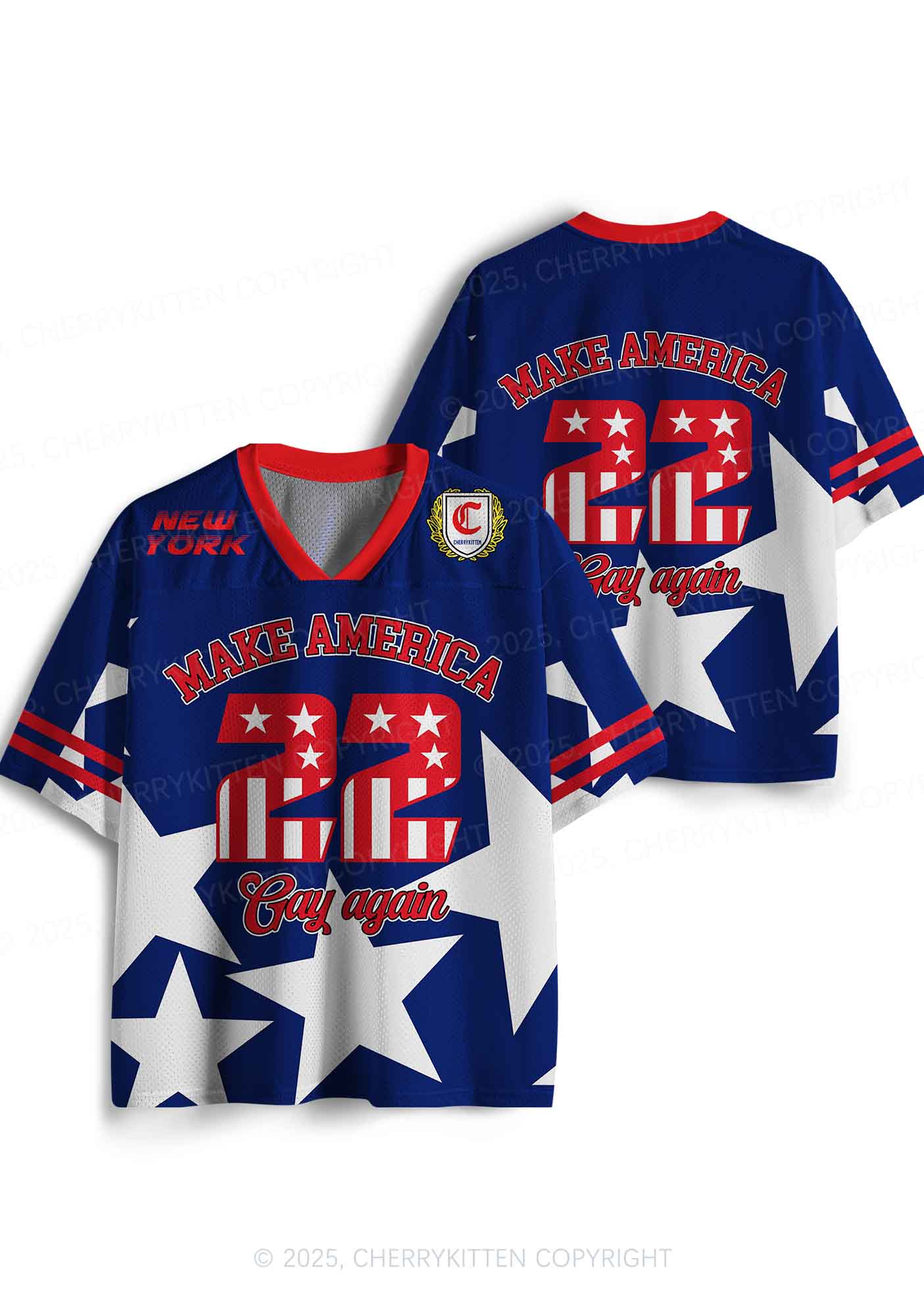 Custom America Gay Star Pride Y2K Sport Jersey Shirts Cherrykitten - Image 3