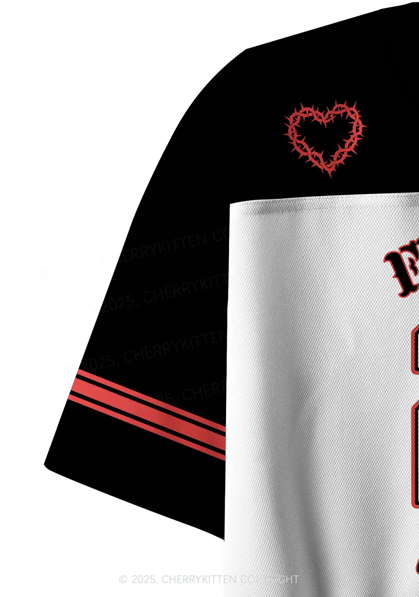 Custom Angel From Hell Y2K Crop Sport Jersey Shirts Cherrykitten - Image 5