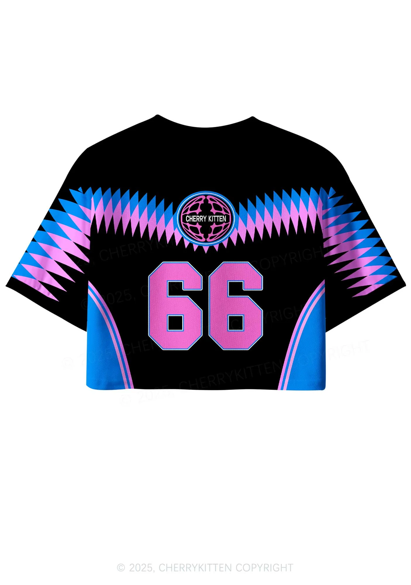 Custom Back Ketamxxe Cross Y2K Crop Sport Jersey Shirts Cherrykitten - Image 2