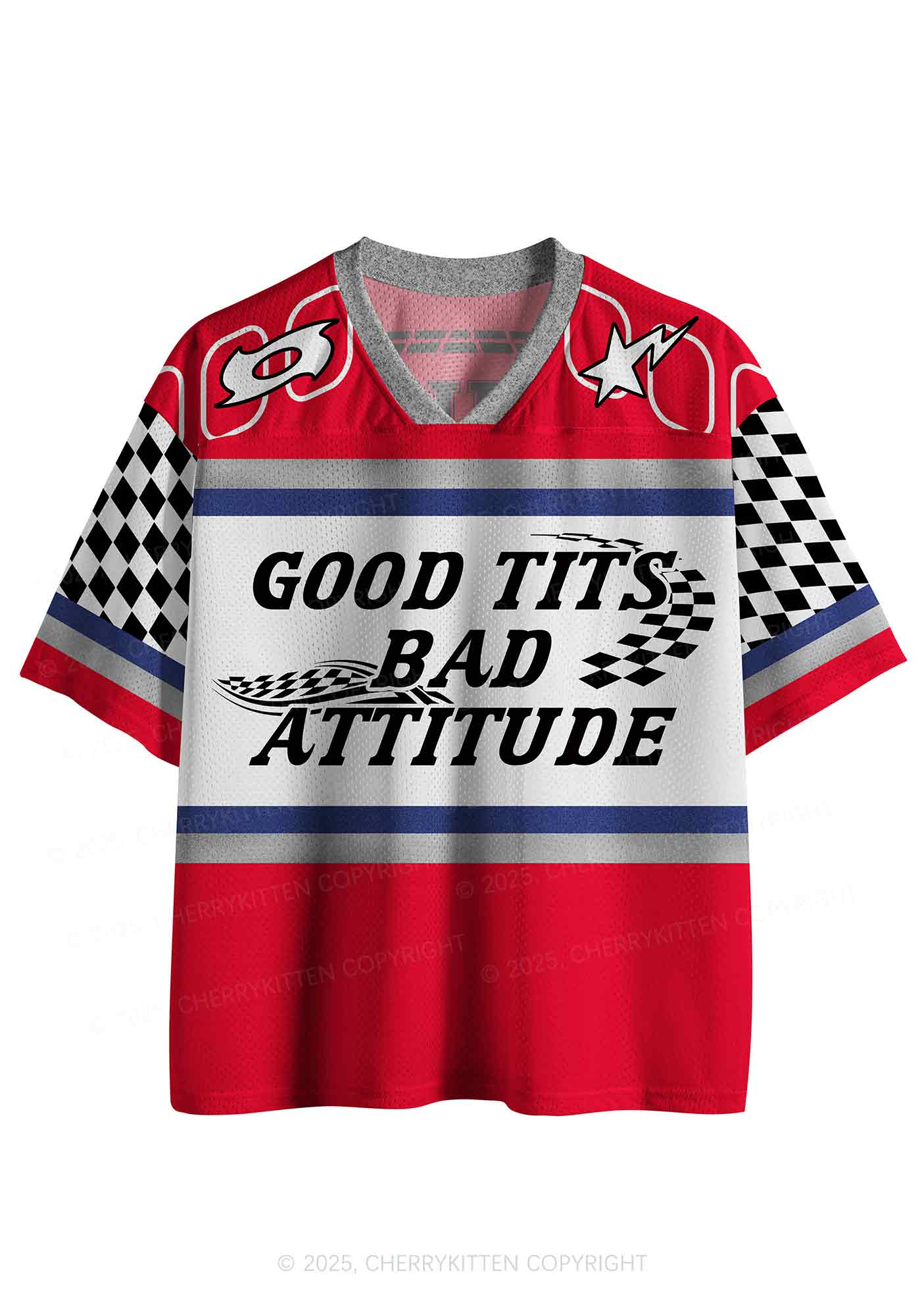Custom Bad Attitude Y2K Sport Jersey Shirts Cherrykitten - Image 2