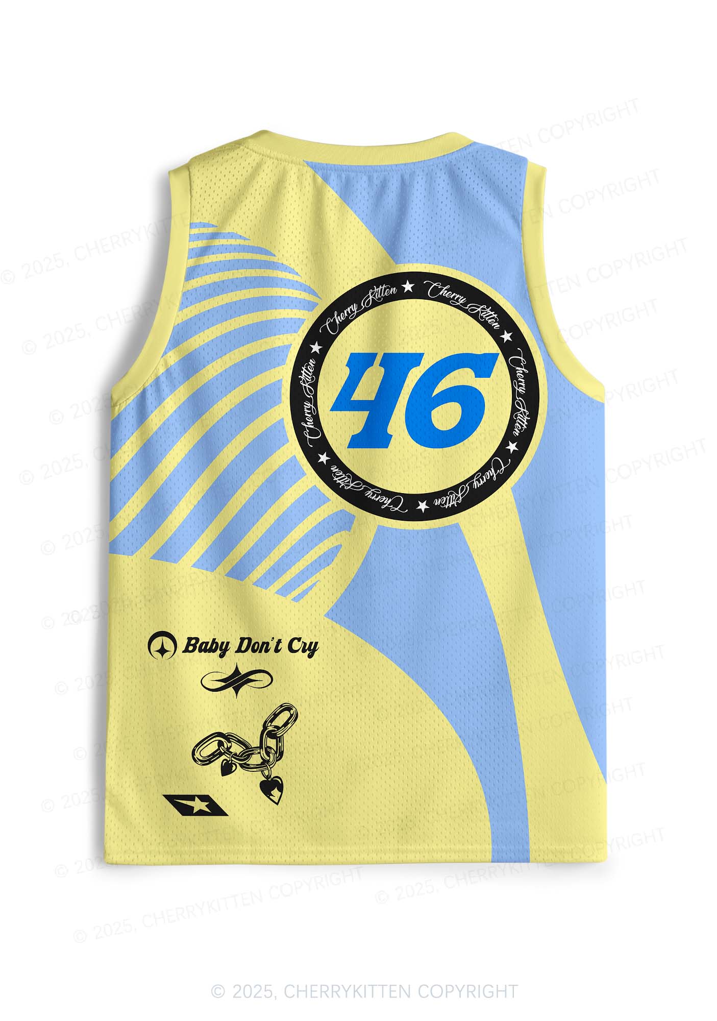 Custom Baddies Get Saddies Y2K Sport Jersey Tank Cherrykitten - Image 3