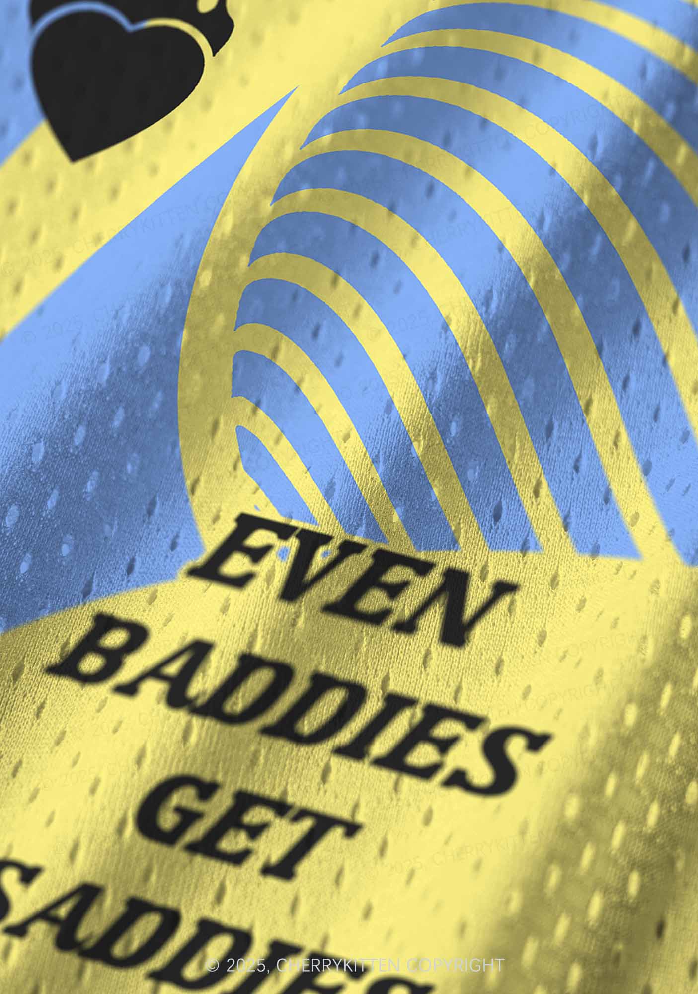 Custom Baddies Get Saddies Y2K Sport Jersey Tank Cherrykitten - Image 5
