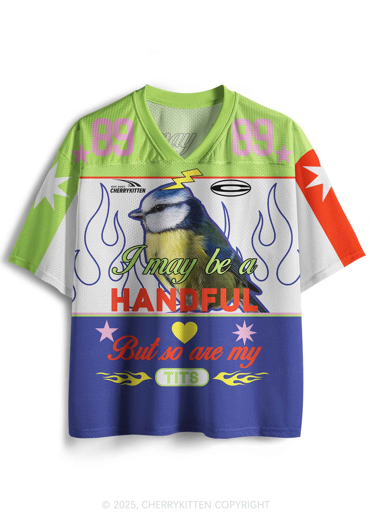 Custom Be A Handful Y2K Sport Jersey Shirts Cherrykitten - Image 2