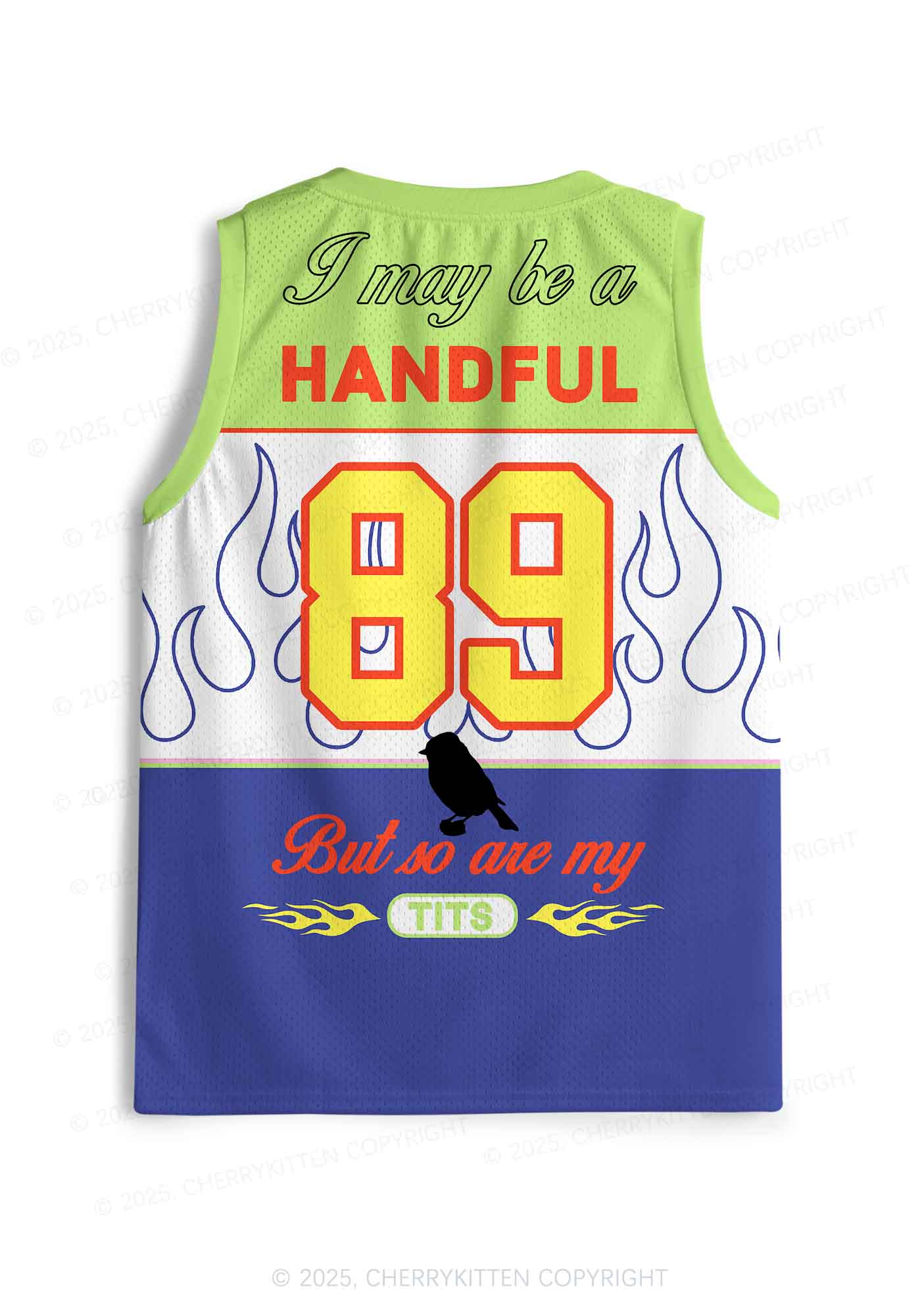 Custom Be A Handful Y2K Sport Jersey Tank Cherrykitten - Image 3