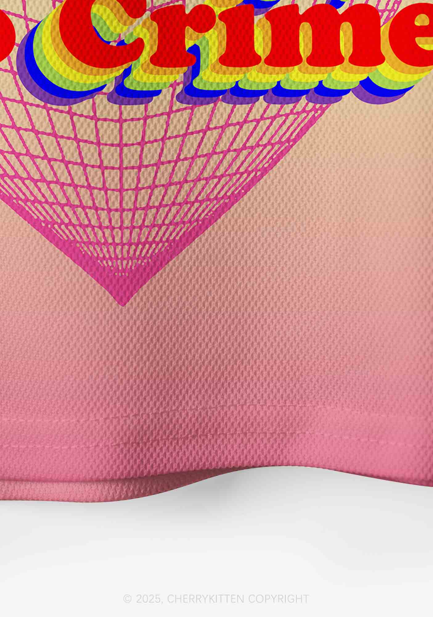 Custom Be Gay Do Crxme Pride Y2K Crop Sport Jersey Shirts Cherrykitten - Image 4