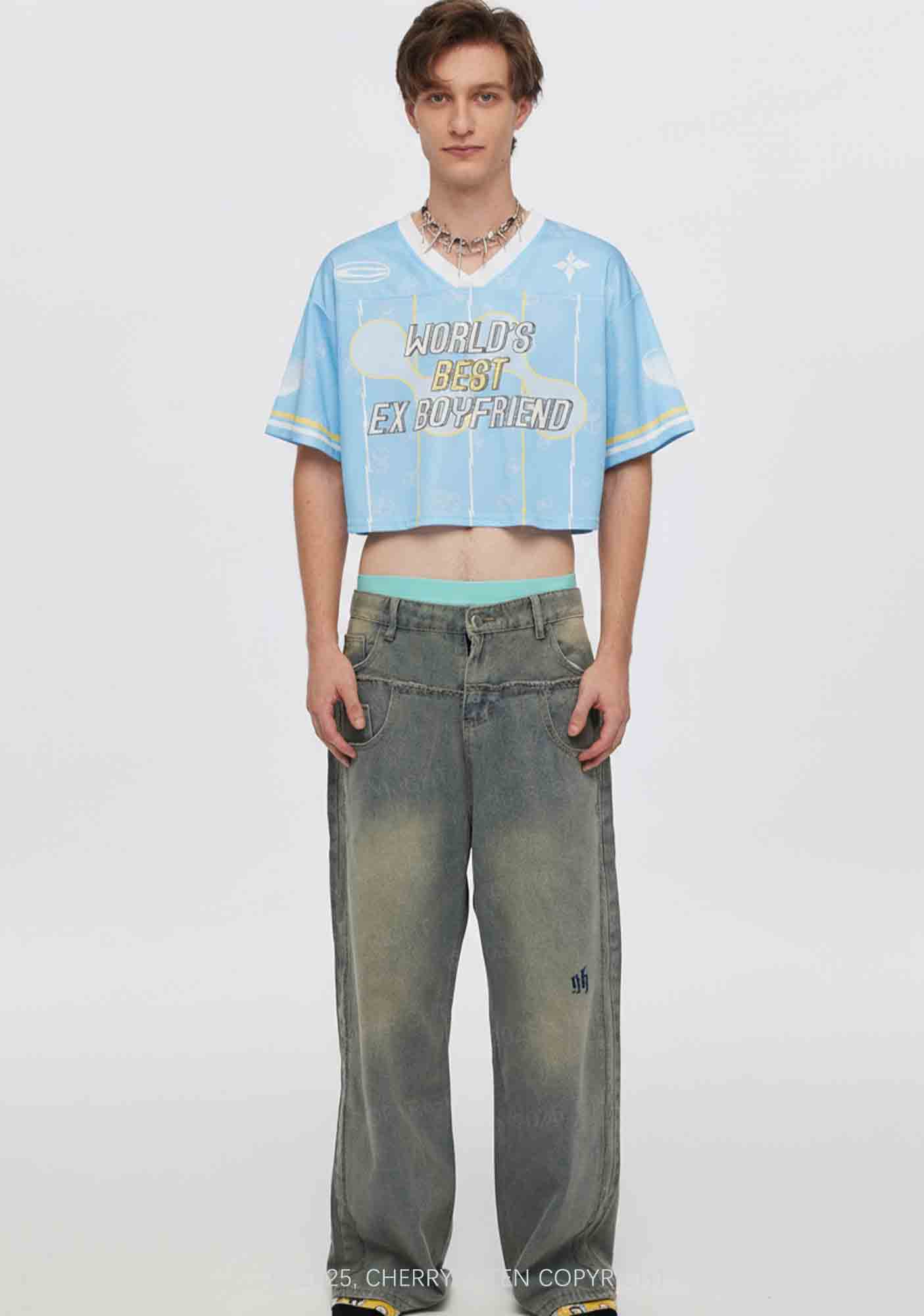 Custom Best Ex Boyfriend Y2K Crop Sport Jersey Shirts Cherrykitten - Image 2