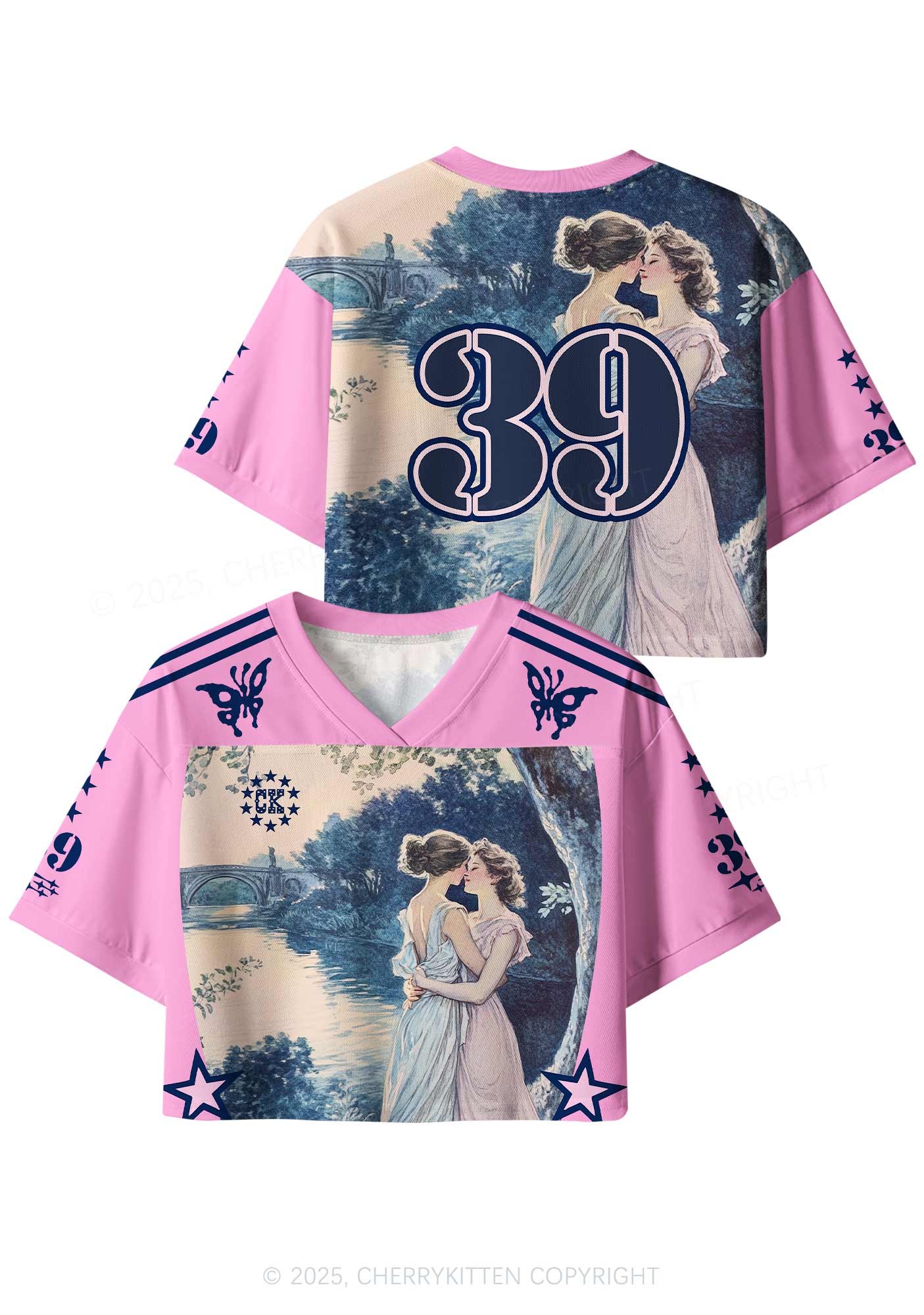 Custom Best Friends Pride Y2K Crop Sport Jersey Shirts Cherrykitten - Image 4