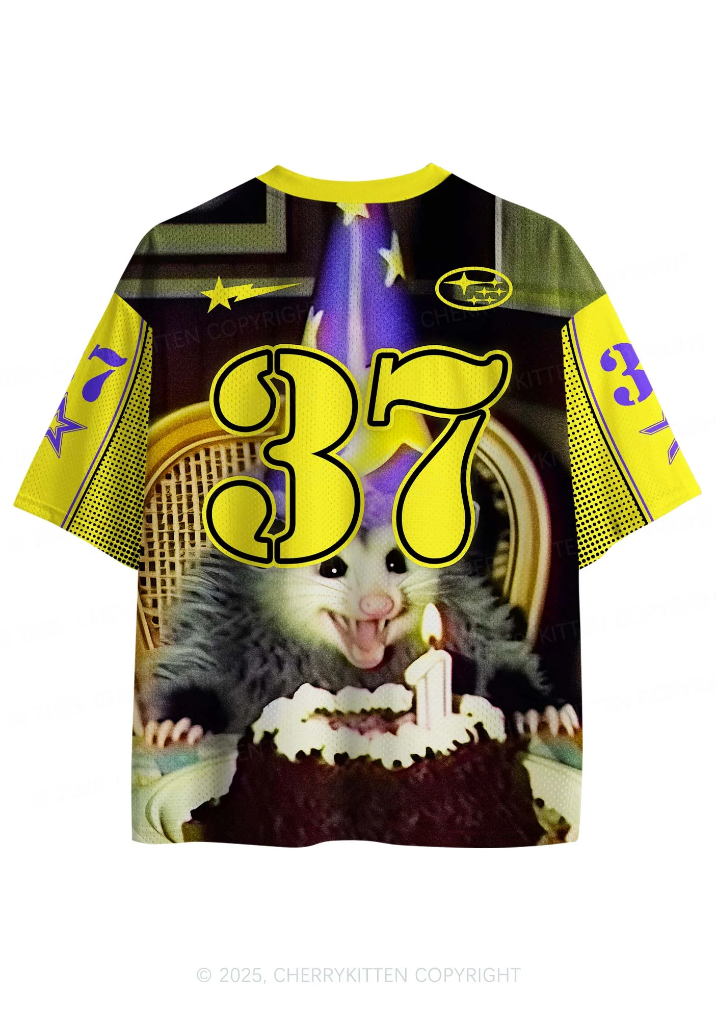 Custom Birthday Rat Y2K Sport Jersey Shirts Cherrykitten - Image 2