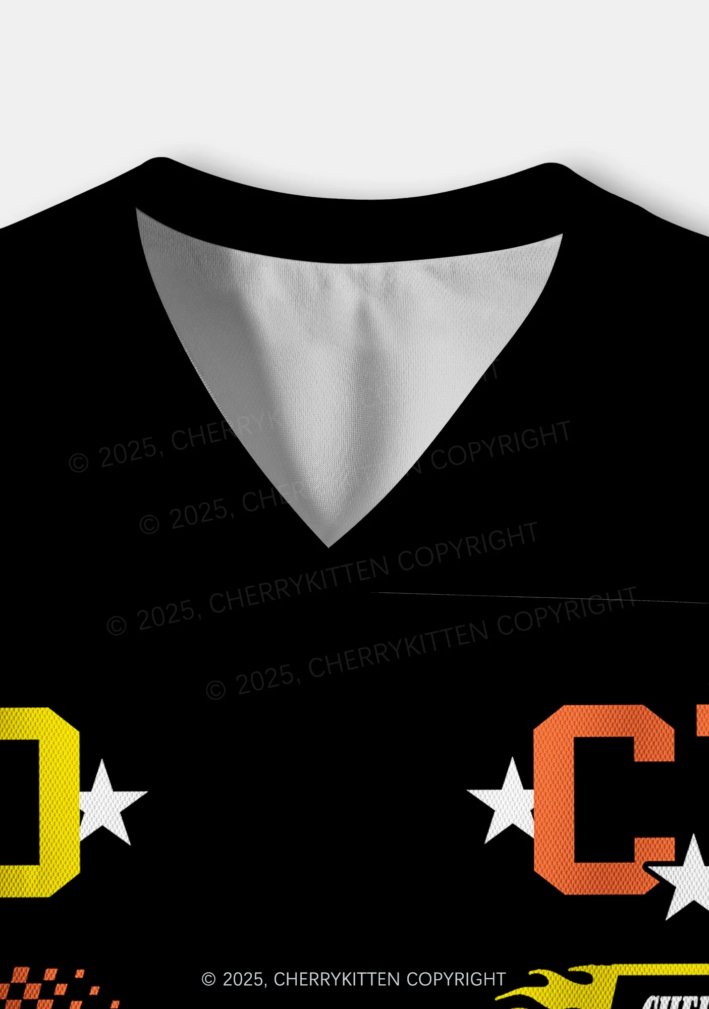 Custom Black ACAB Cats Y2K Crop Sport Jersey Shirts Cherrykitten - Image 4