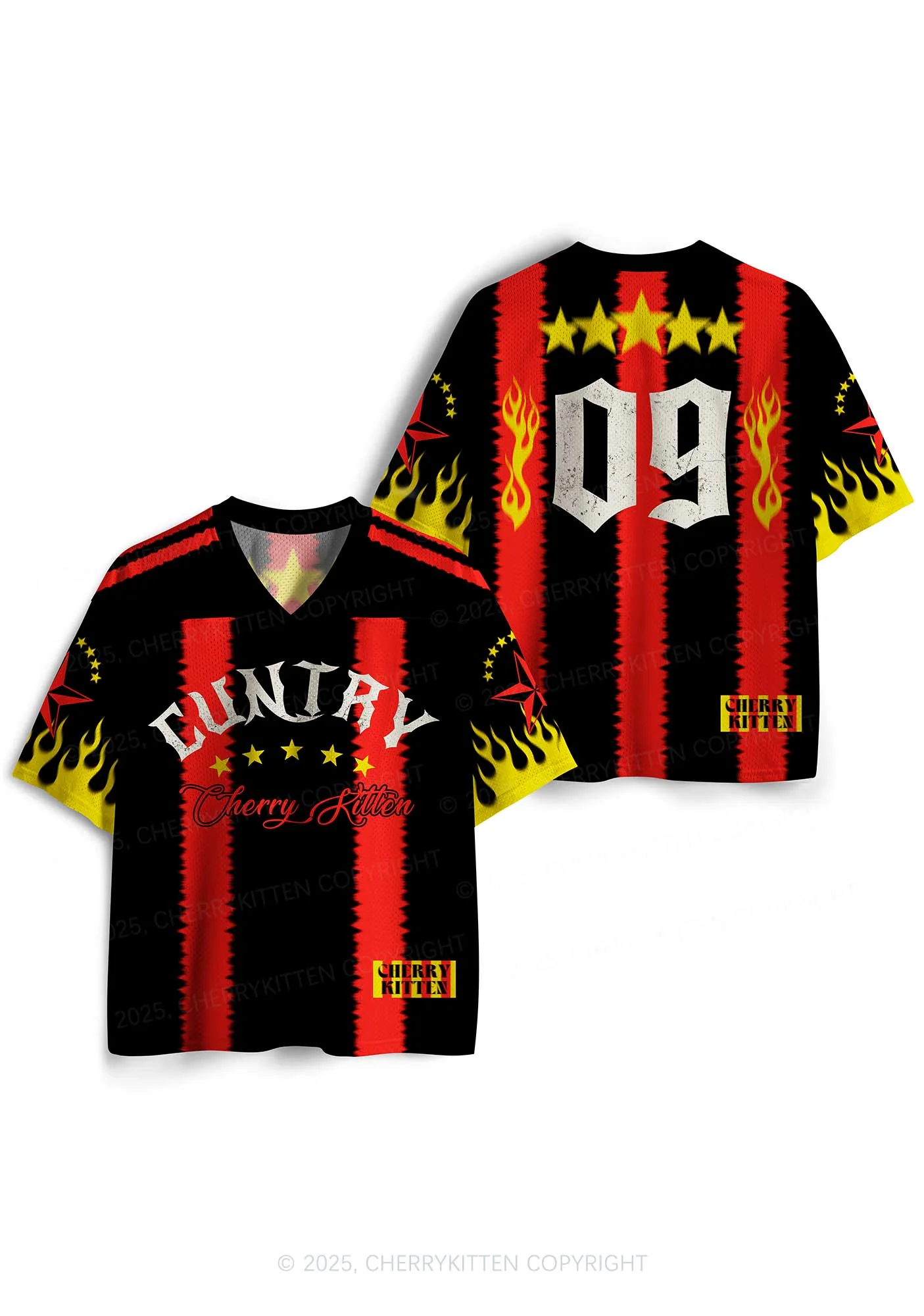 Custom Black Cuntry Y2K Sport Jersey Shirts Cherrykitten - Image 3