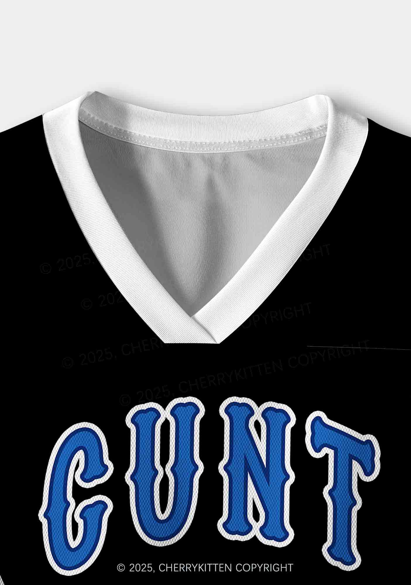 Custom Black Cxxt Y2K Crop Sport Jersey Shirts Cherrykitten - Image 5