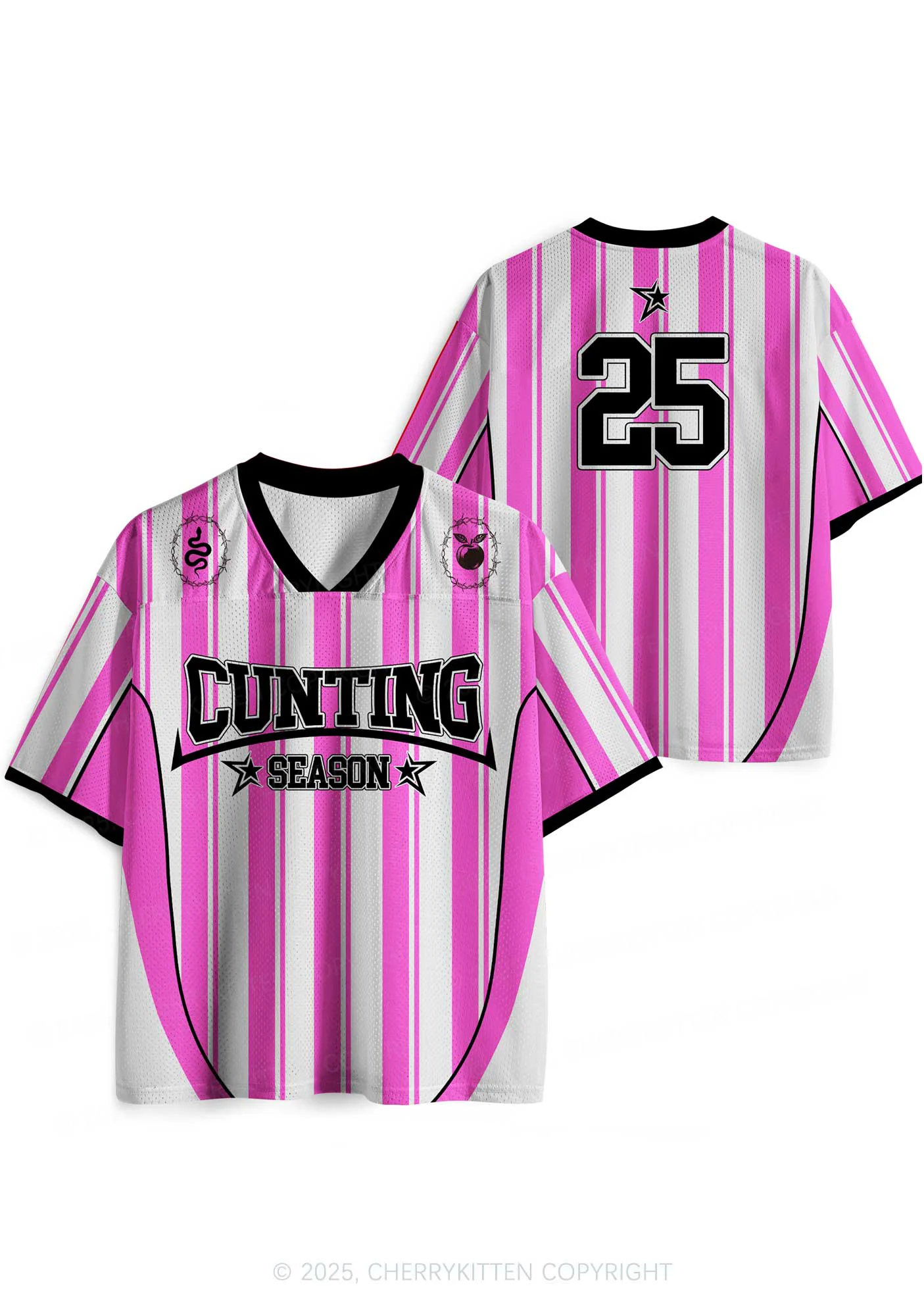 Custom Black Cxxting Season Y2K Sport Jersey Shirts Cherrykitten - Image 3