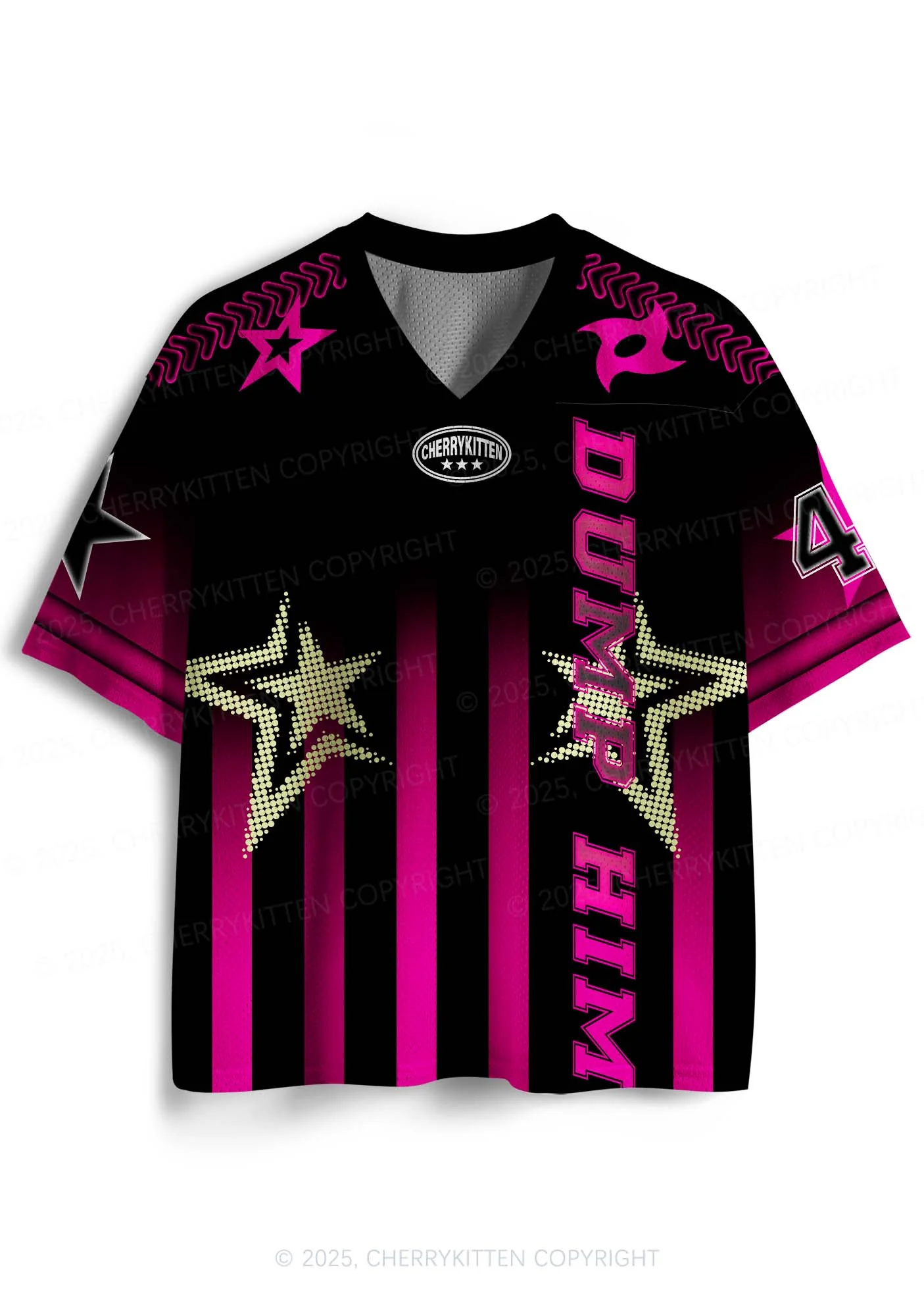 Custom Black Dump Him Y2K Sport Jersey Shirts Cherrykitten - Image 2