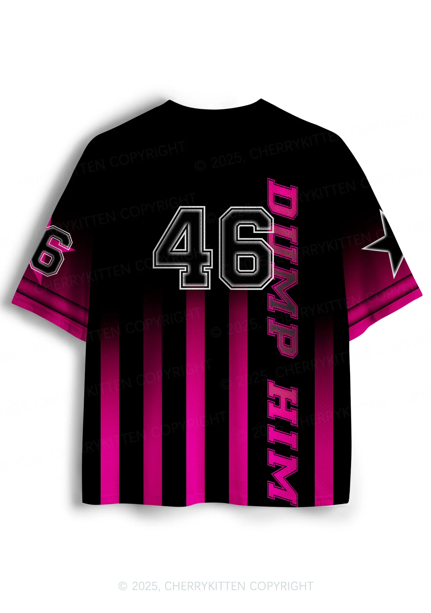 Custom Black Dump Him Y2K Sport Jersey Shirts Cherrykitten - Image 3