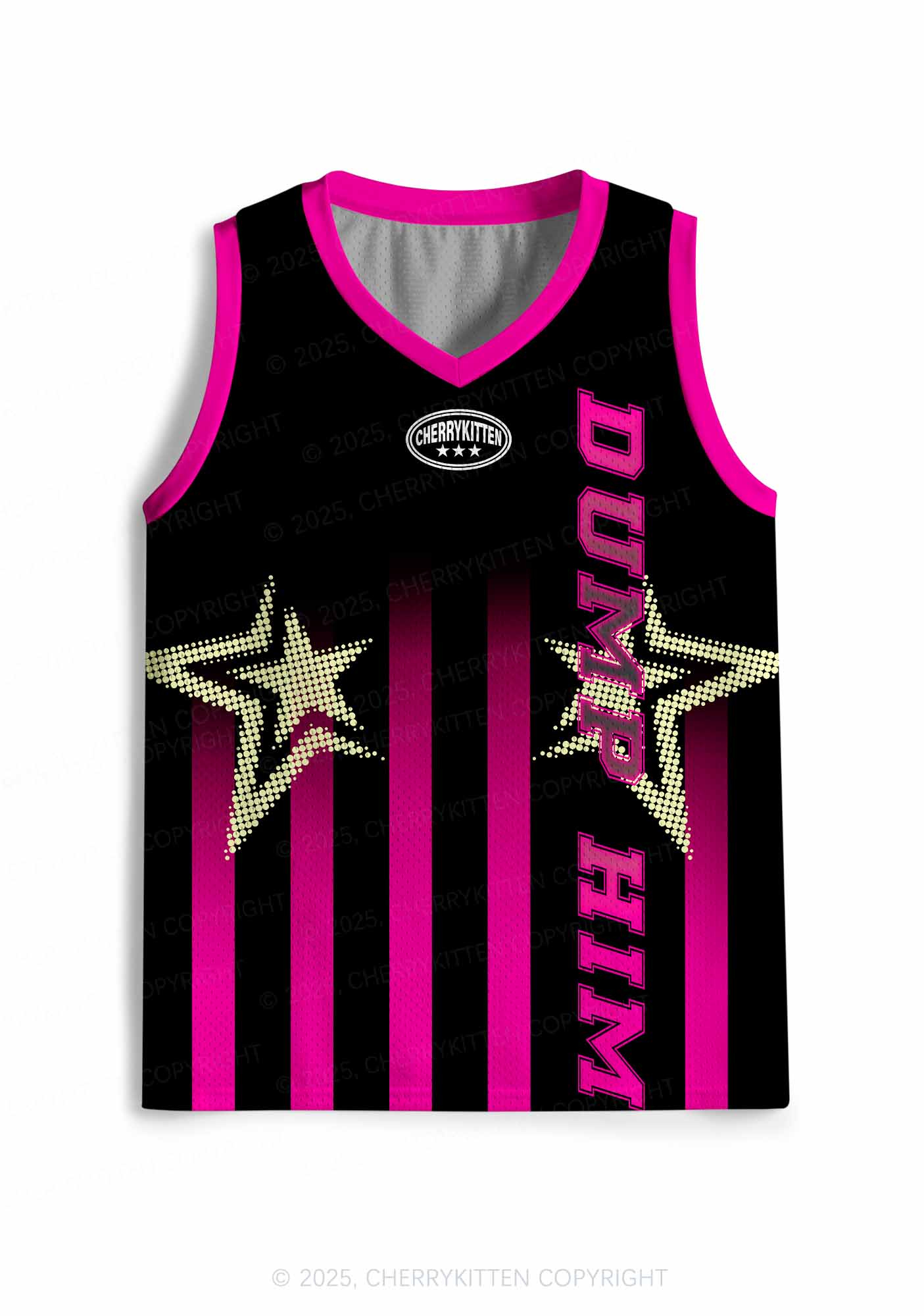 Custom Black Dump Him Y2K Sport Jersey Tank Cherrykitten - Image 2
