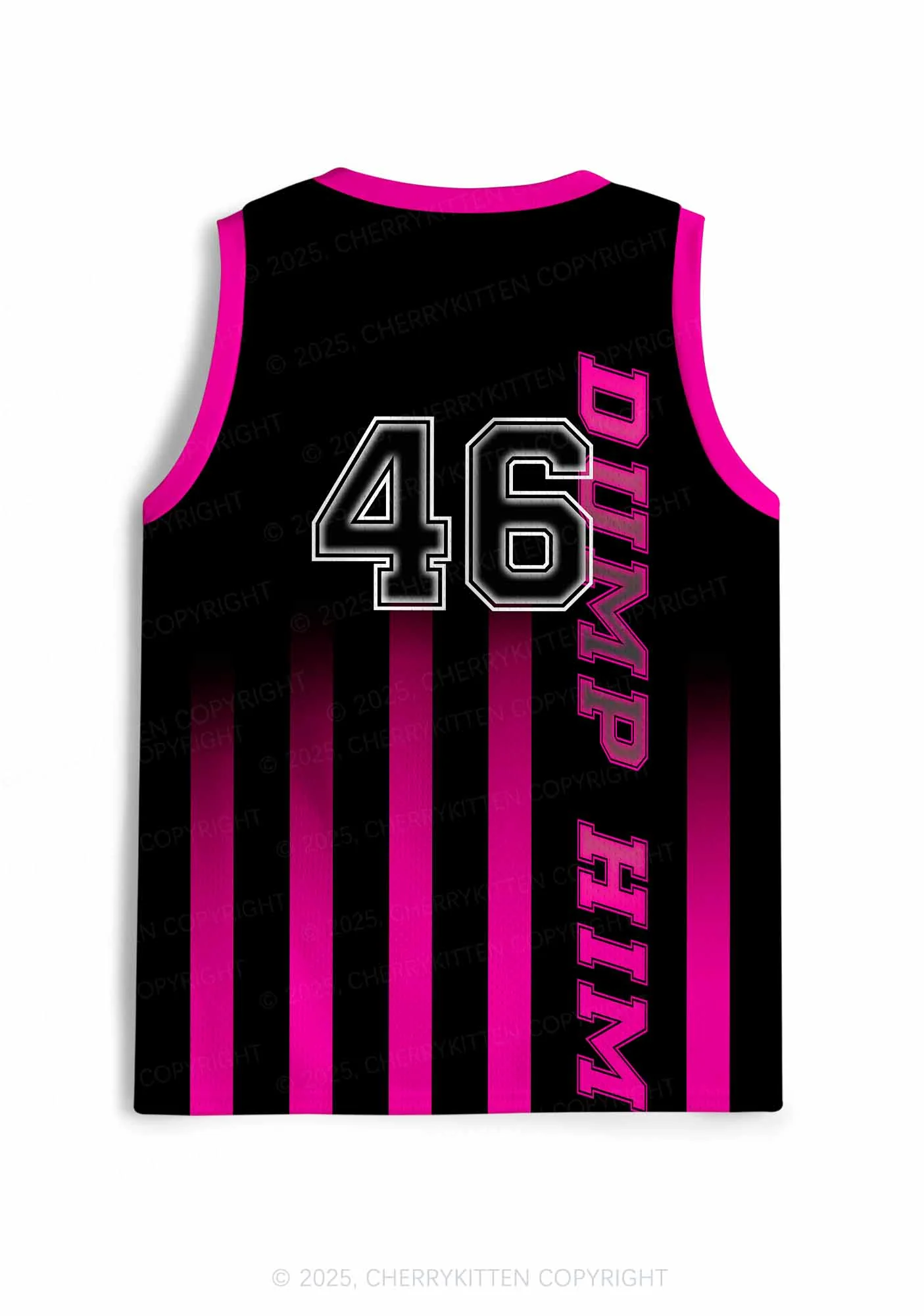 Custom Black Dump Him Y2K Sport Jersey Tank Cherrykitten - Image 3