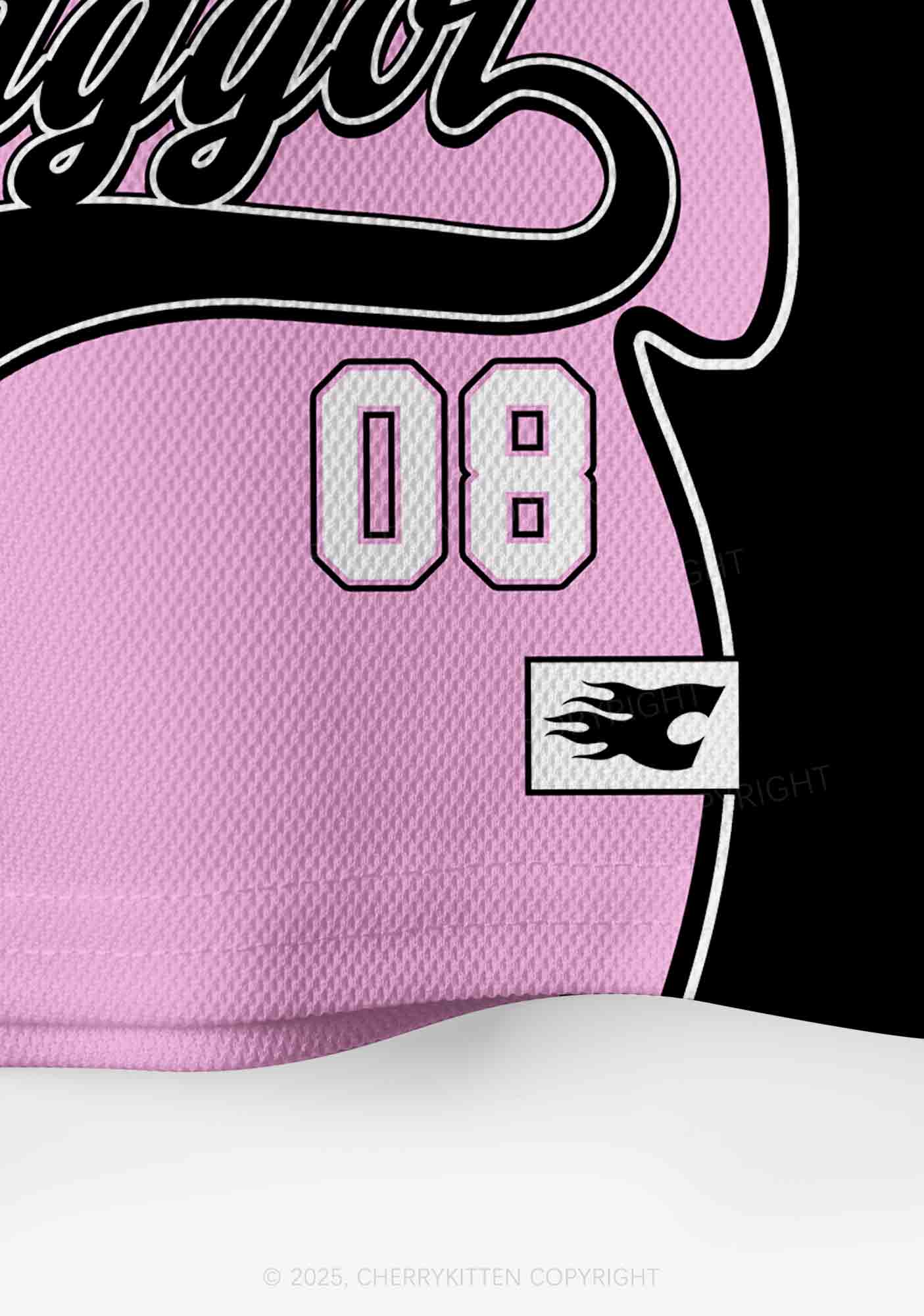 Custom Black Faggot Pride Y2K Crop Sport Jersey Shirts Cherrykitten - Image 5