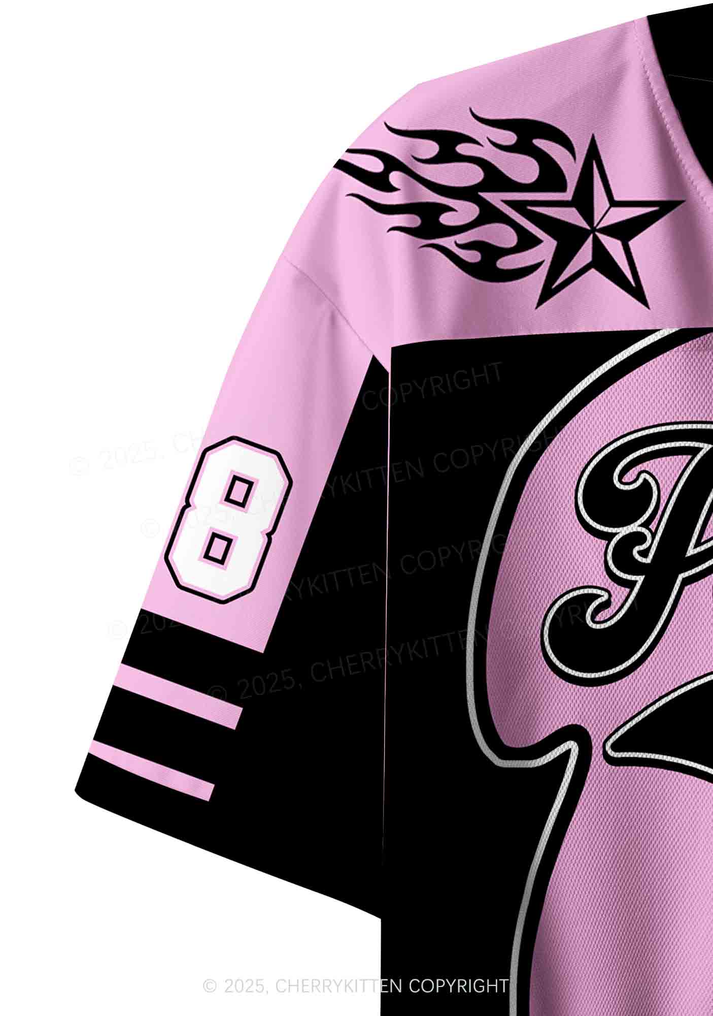 Custom Black Faggot Pride Y2K Crop Sport Jersey Shirts Cherrykitten - Image 6